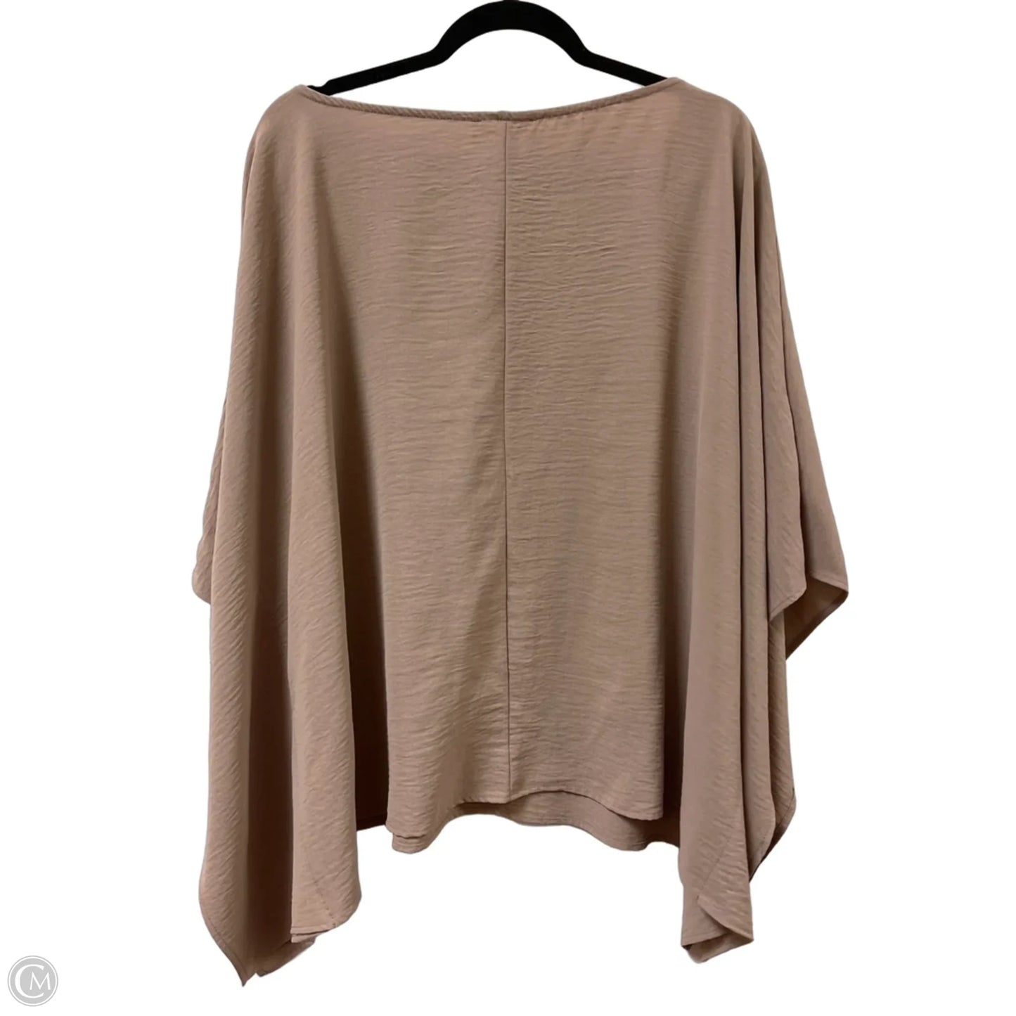 Top Short Sleeve By Ee Some In Tan, Size: 1x