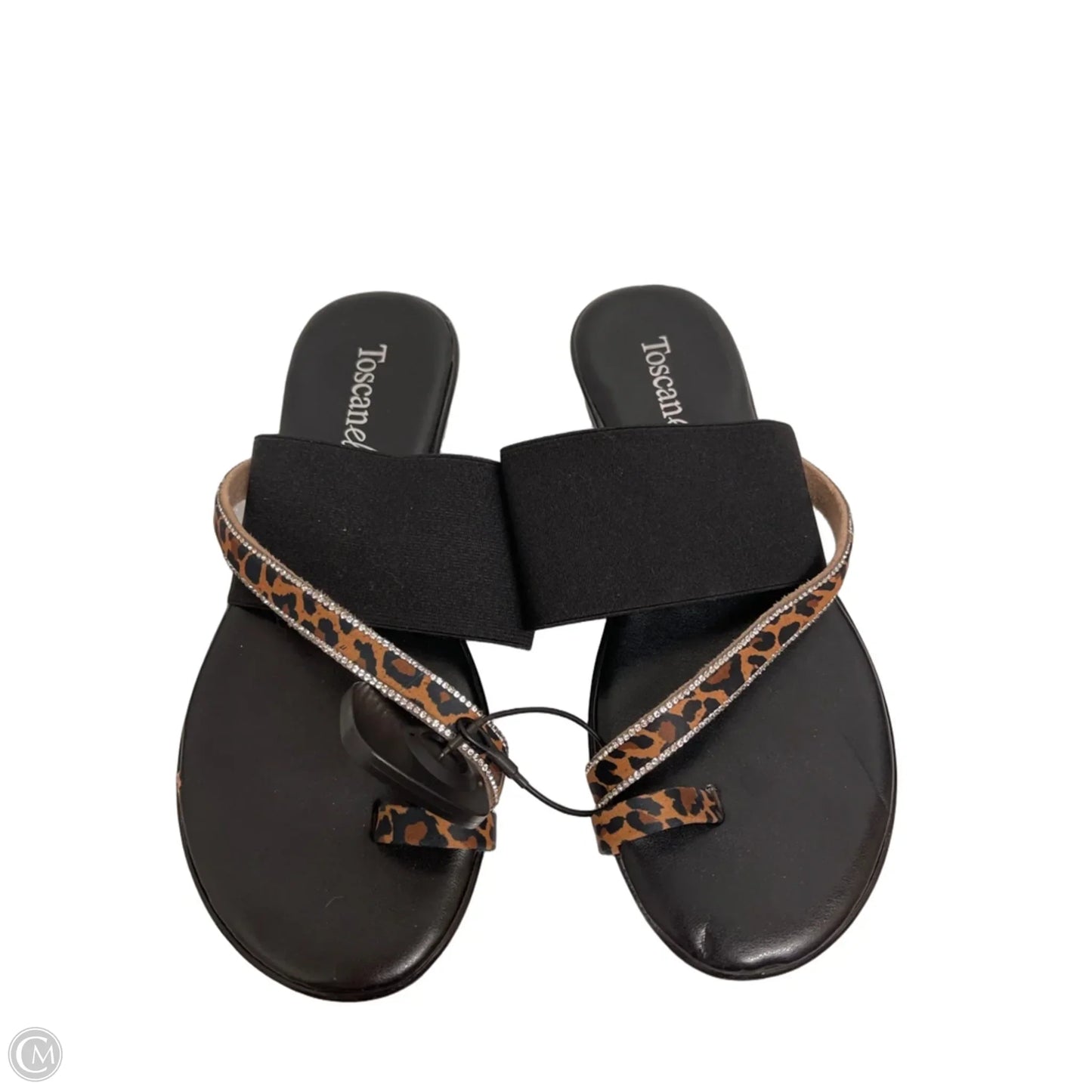 Sandals Flats By Toscanella In Black, Size: 9.5