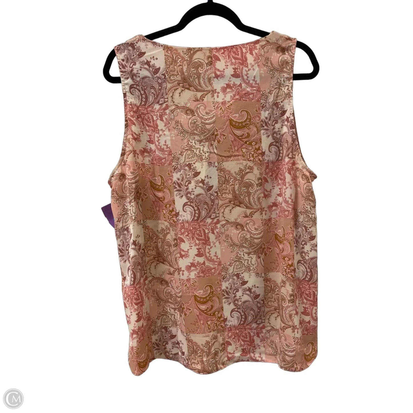 Top Sleeveless By Savanna Jane In Cream, Size: 1x