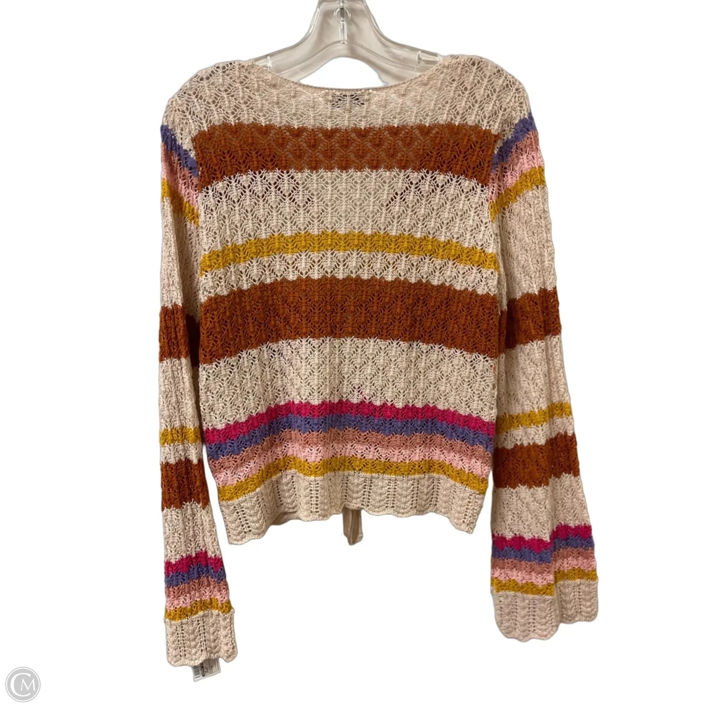 Top Long Sleeve By Emory Park In Cream, Size: M