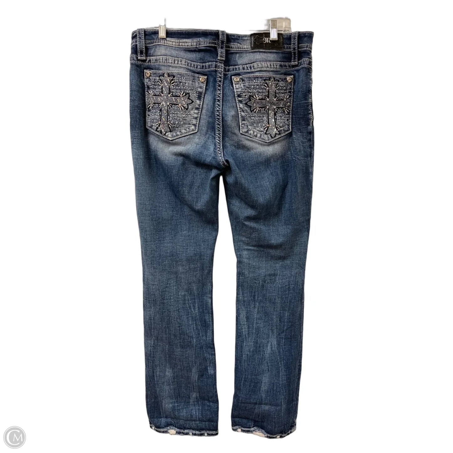 Jeans Boot Cut By Miss Me In Blue Denim, Size: 16