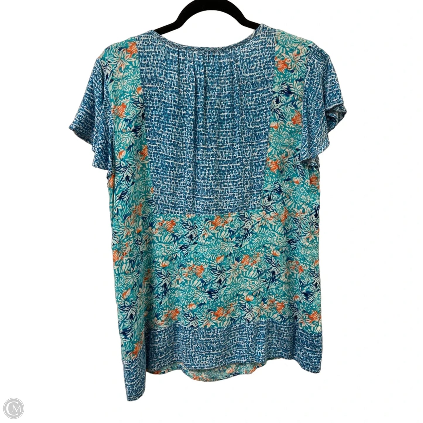 Top Short Sleeve By Clothes Mentor In Blue, Size: M