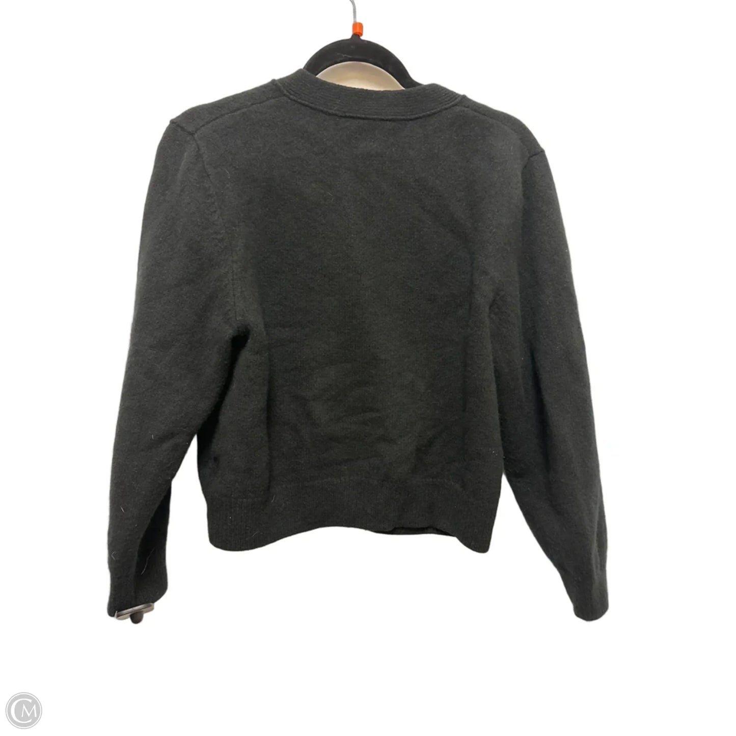 Sweater Cardigan Designer By Coach In Black, Size: M