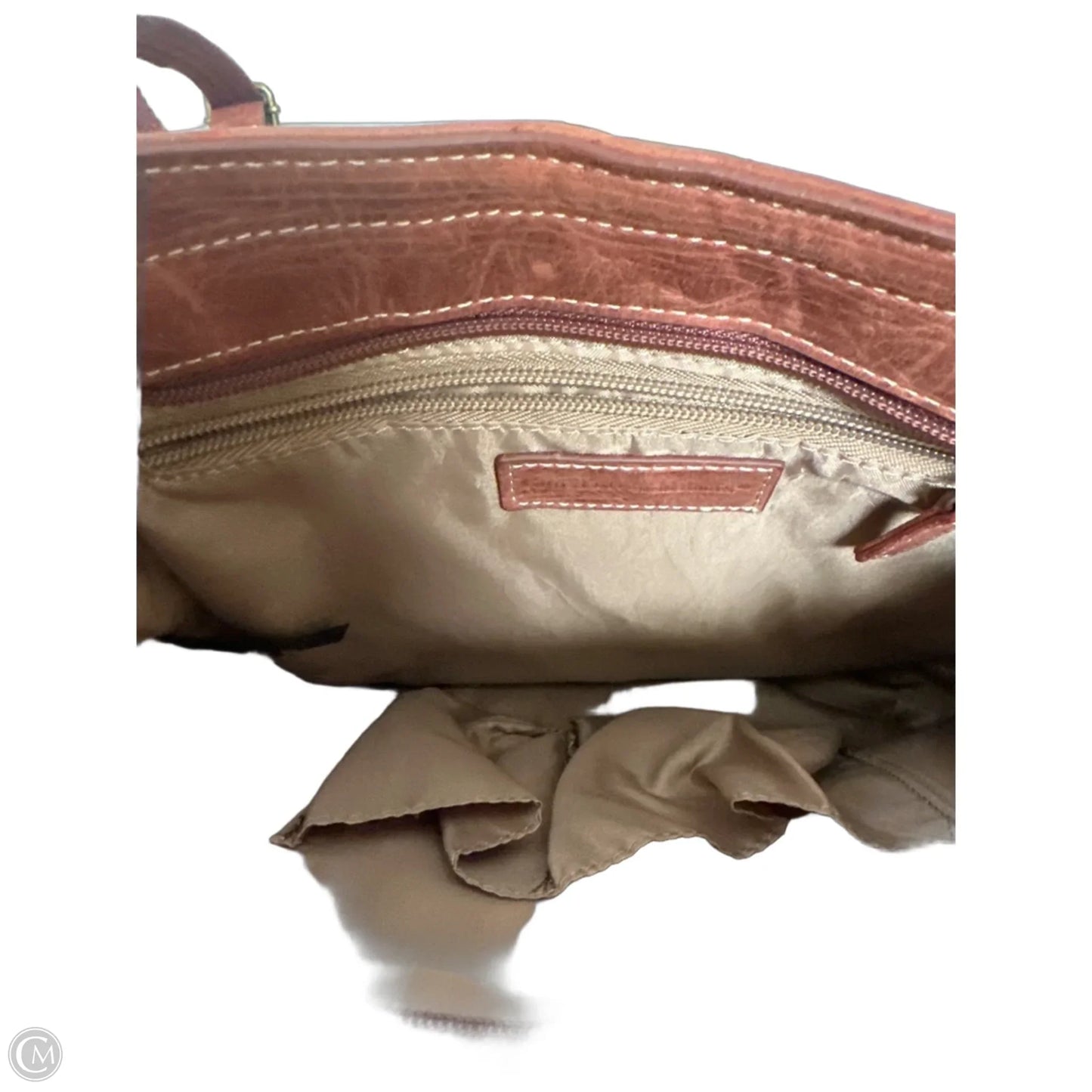 Crossbody Leather By Clothes Mentor, Size: Medium