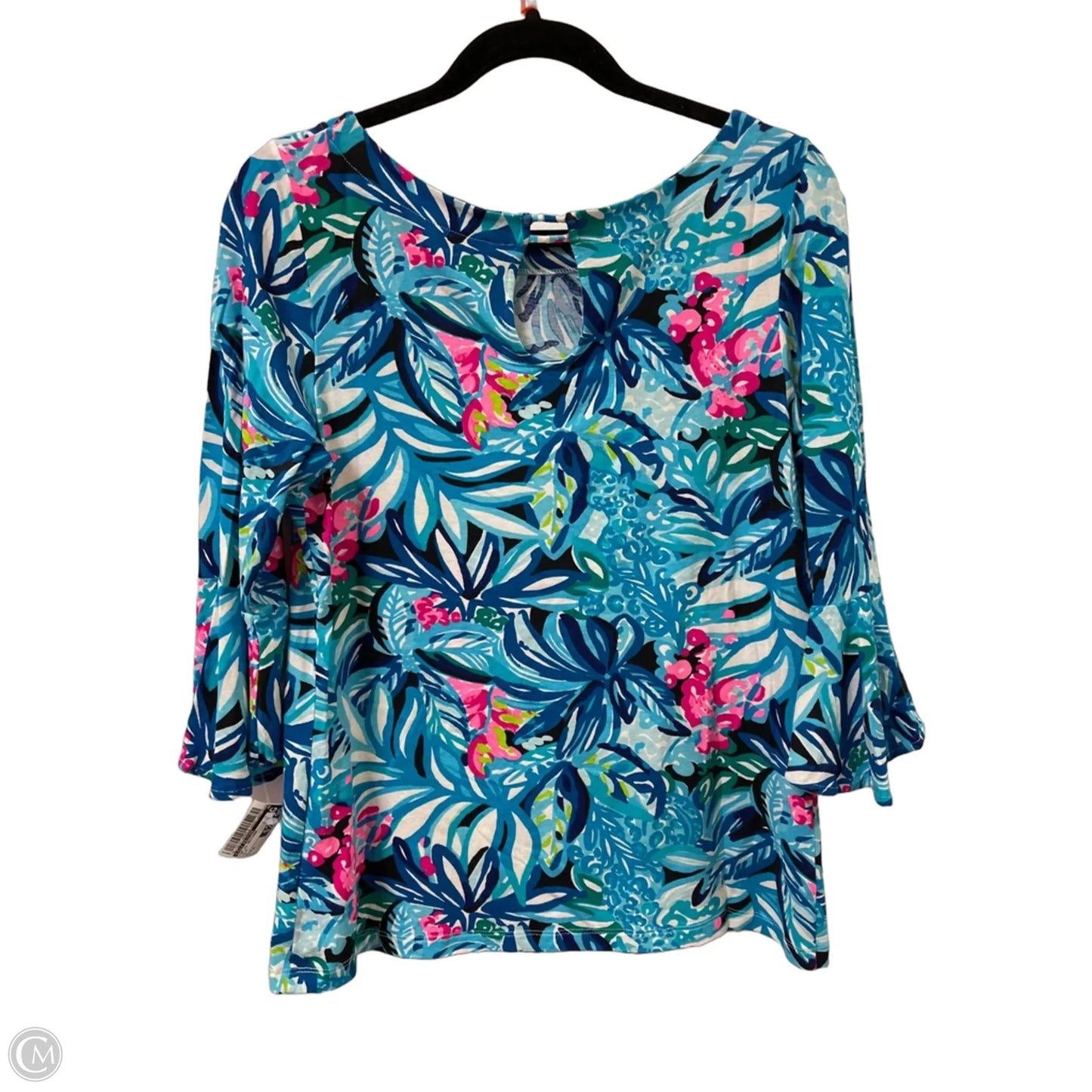 Top Long Sleeve Designer By Lilly Pulitzer In Blue, Size: M