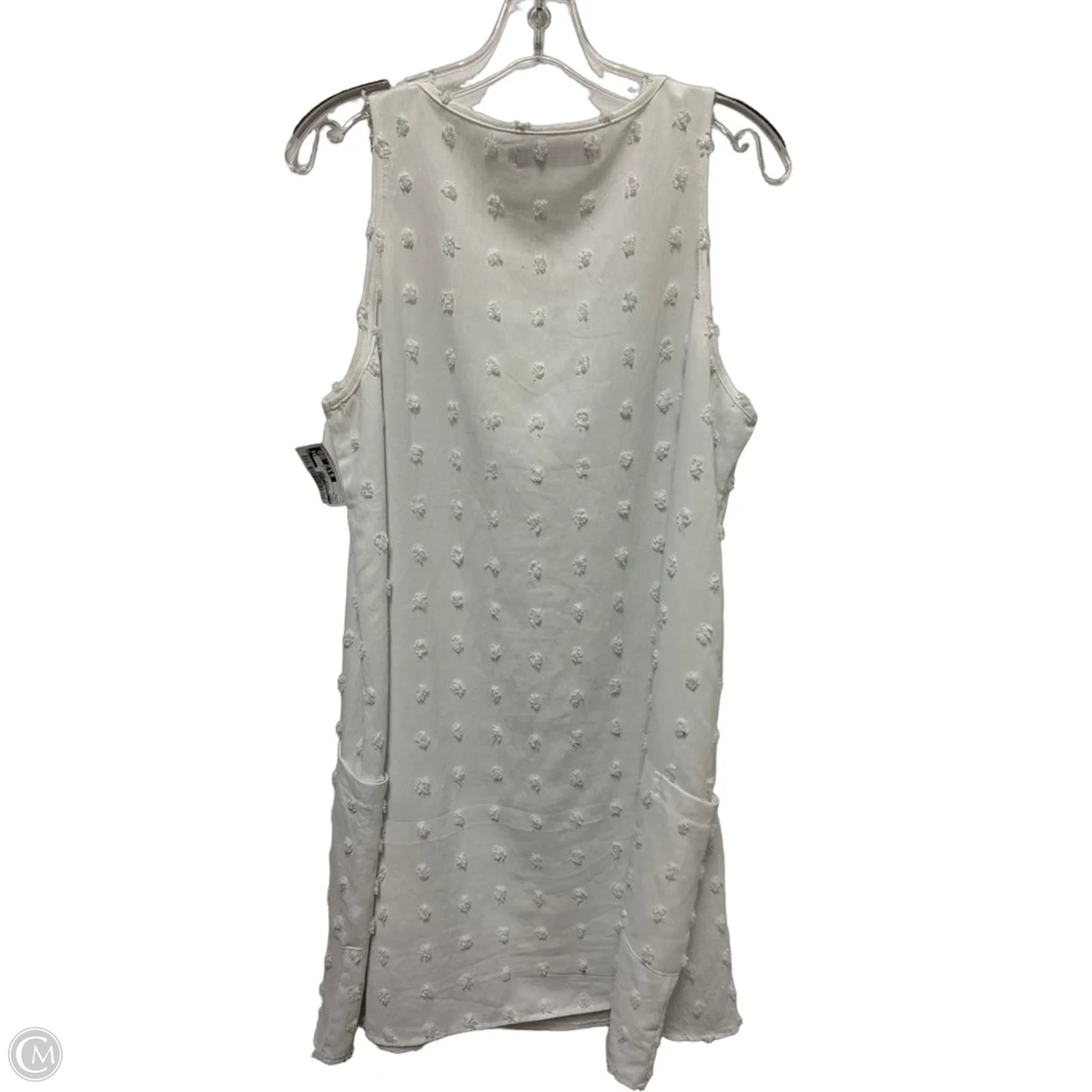 Dress Casual Midi By Clothes Mentor In White, Size: L