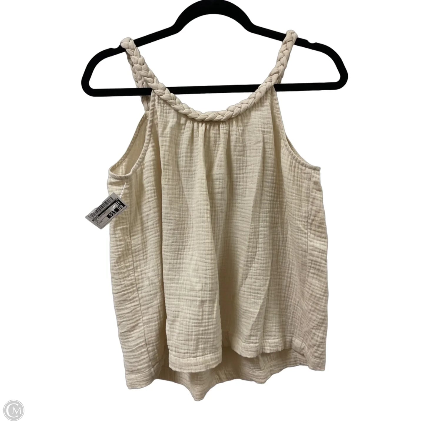 Top Sleeveless By Haven In Tan, Size: M