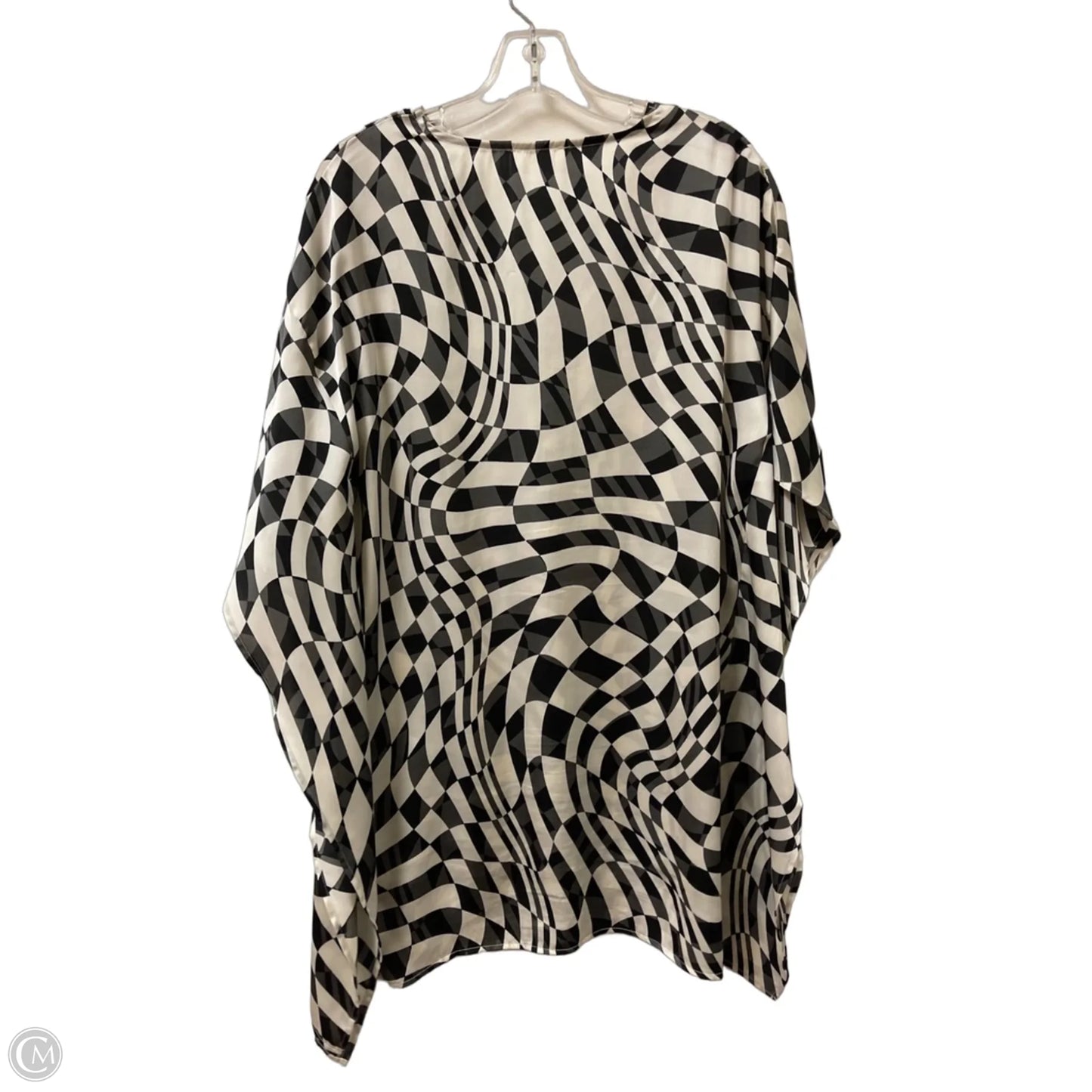 Dress Casual Short By Oddi In Black & Cream, Size: S