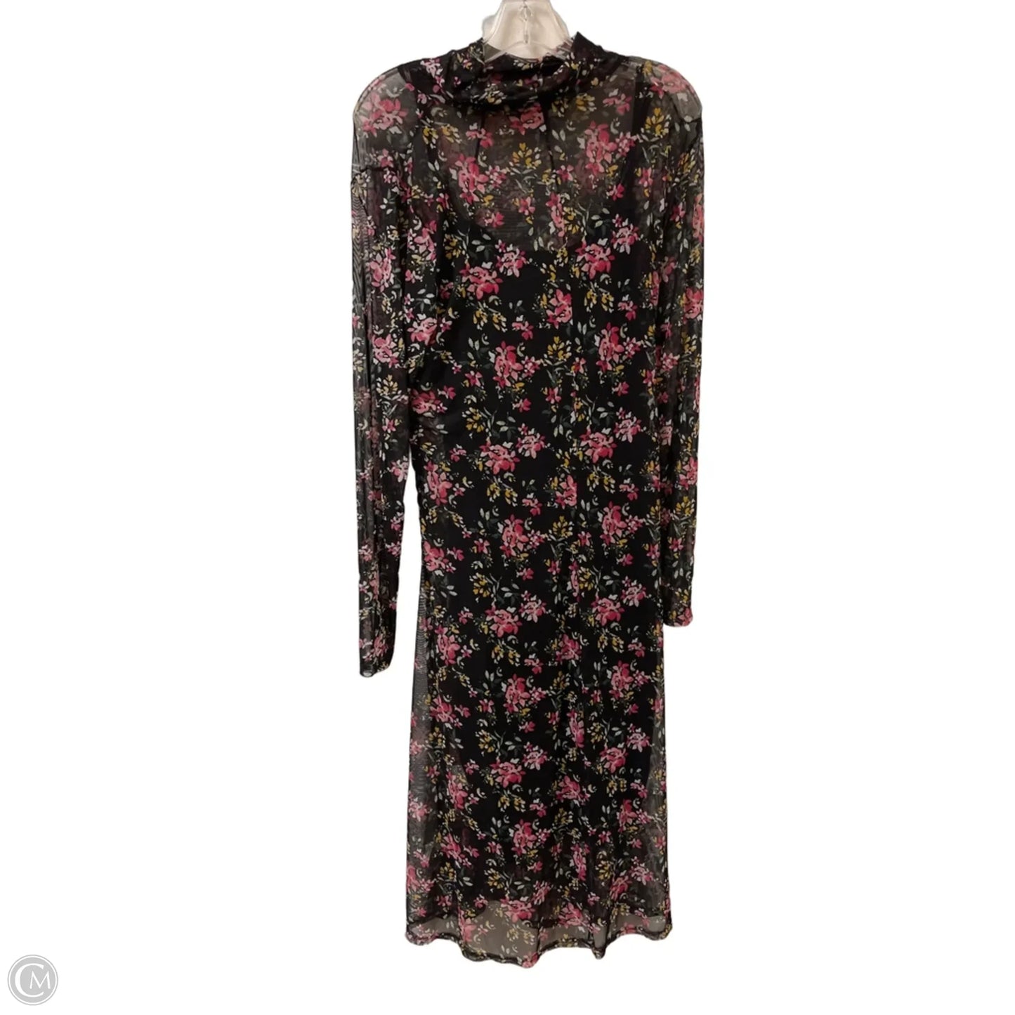 Dress Casual Midi By Inc In Black, Size: Xl