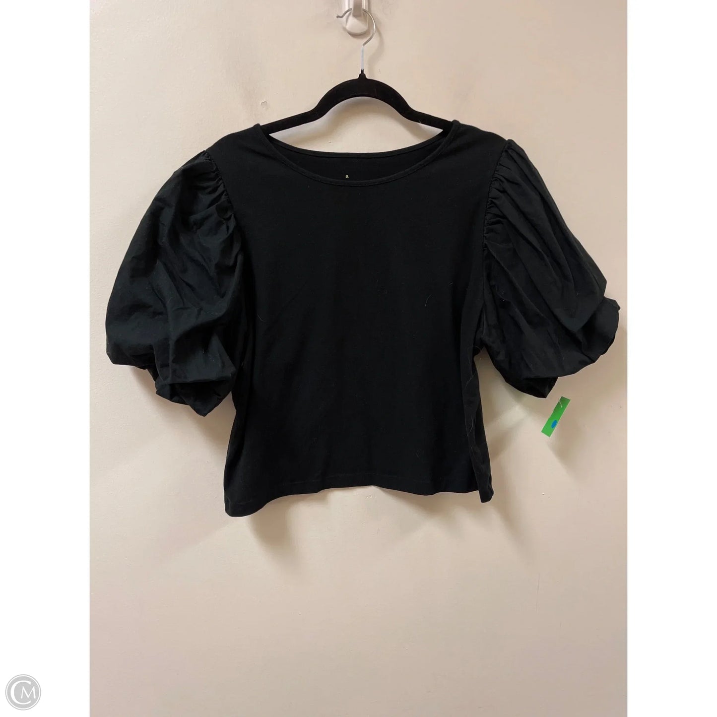 Top Short Sleeve By A New Day In Black, Size: Xl