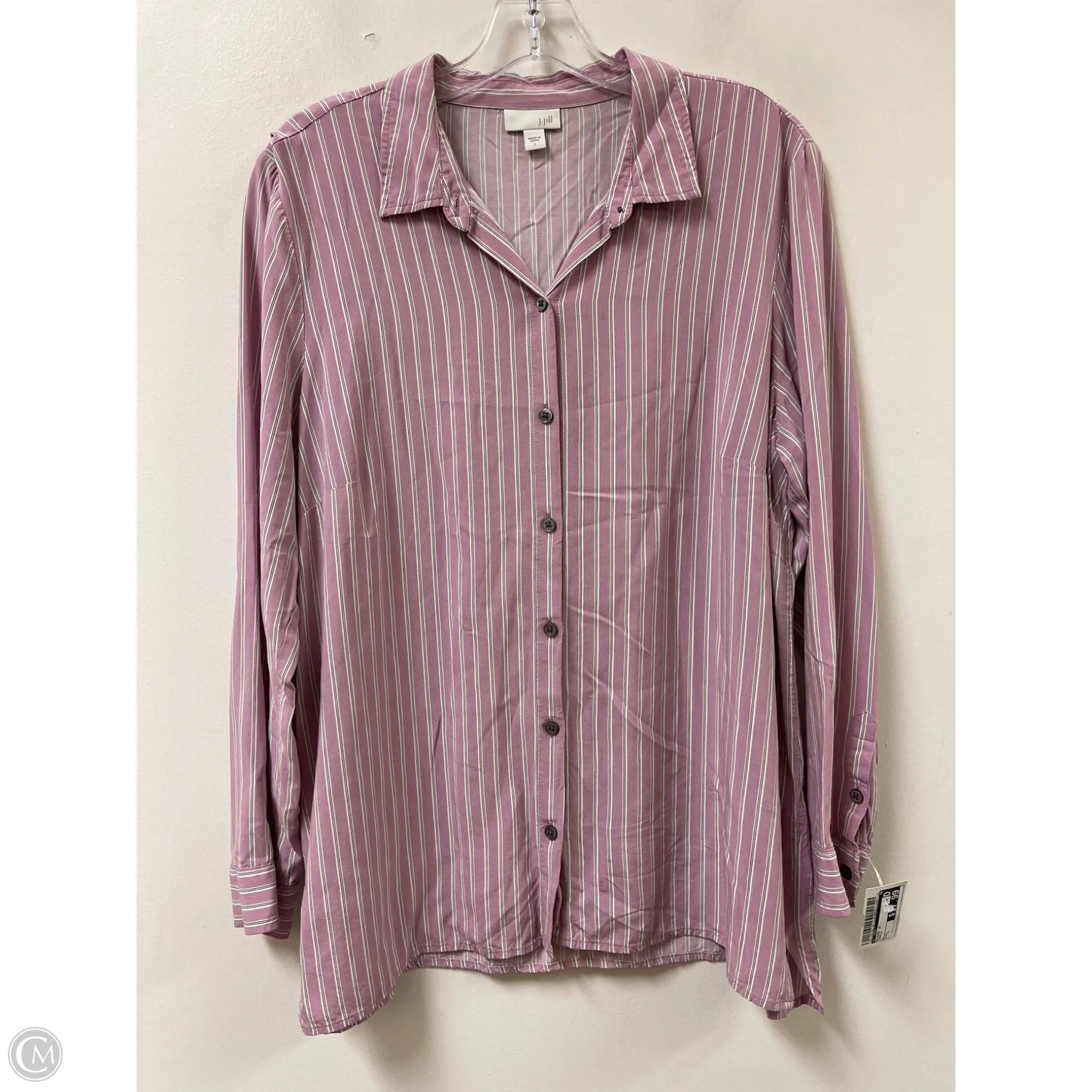 Blouse Long Sleeve By J. Jill In Purple, Size: L