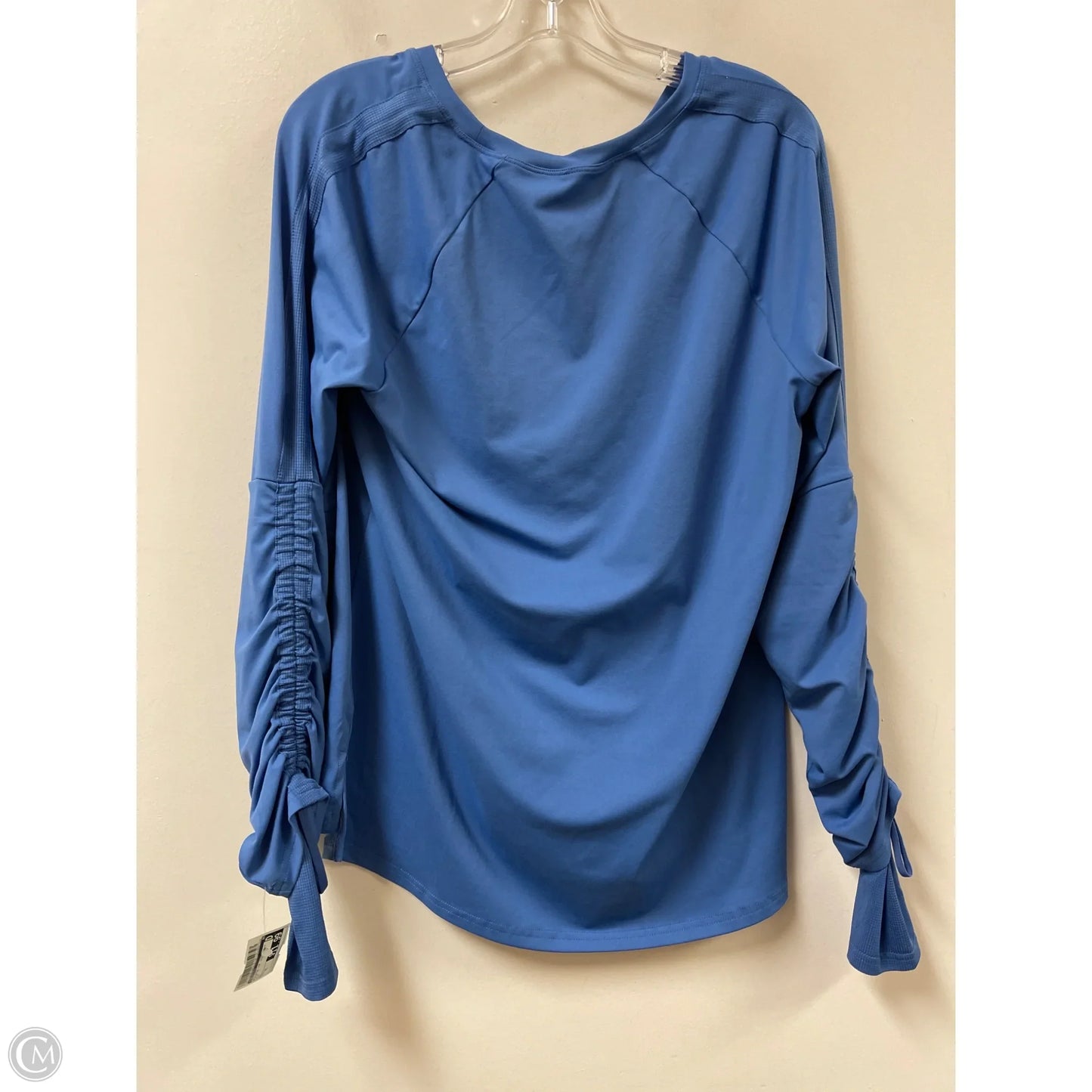 Athletic Top Long Sleeve Crewneck By Fabletics In Blue, Size: Xl
