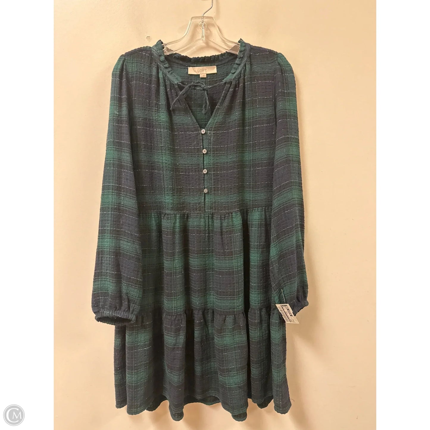 Dress Casual Short By Loft In Green, Size: M