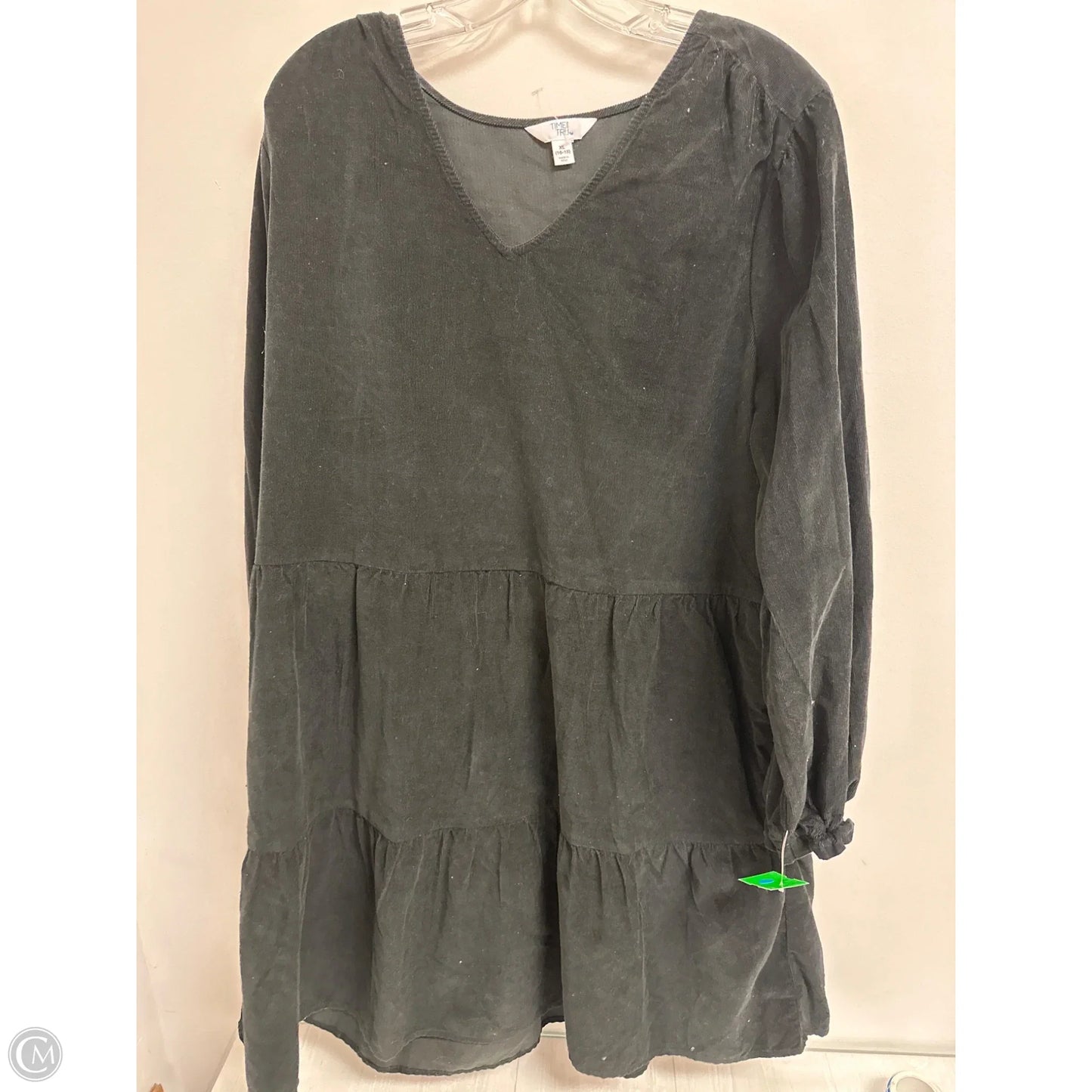 Dress Casual Midi By Time And Tru In Black, Size: Xl