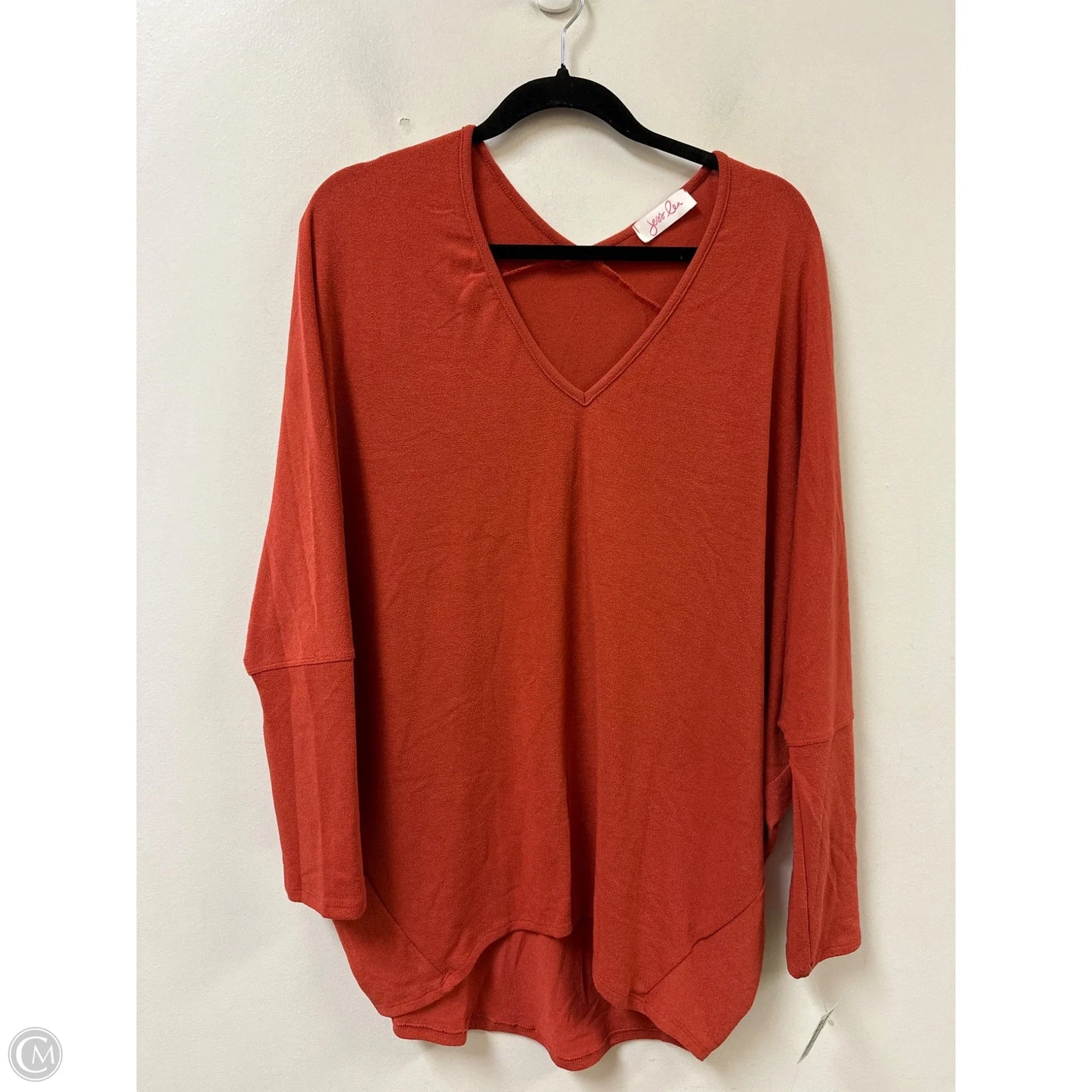 Top Short Sleeve By Jess Lea In Orange, Size: 2x
