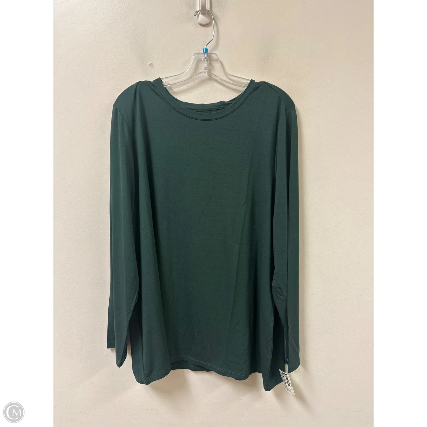 Top Long Sleeve By Chicos In Green, Size: 2x