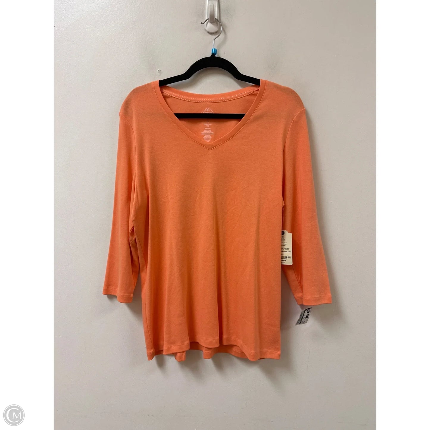 Top Short Sleeve By St Johns Bay In Orange, Size: Xl