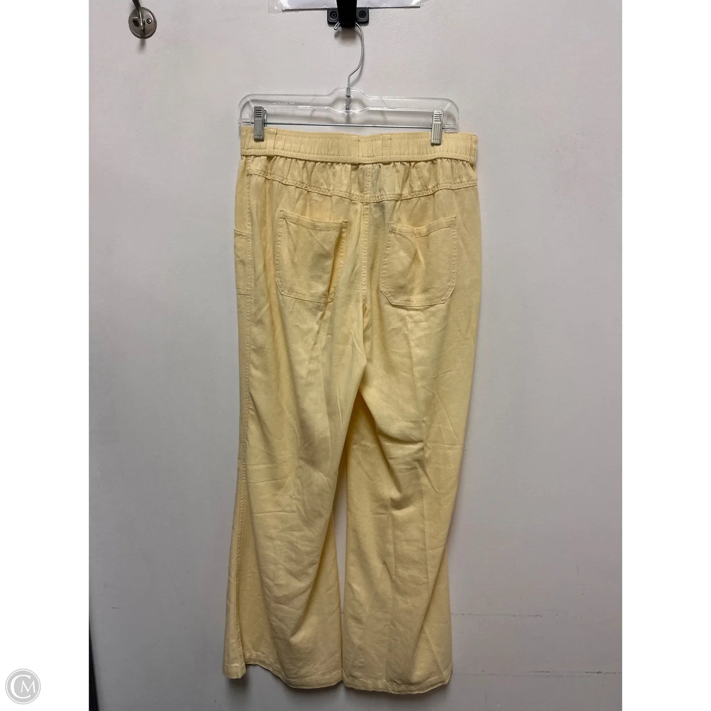 Pants Linen By Rewash In Yellow, Size: 8