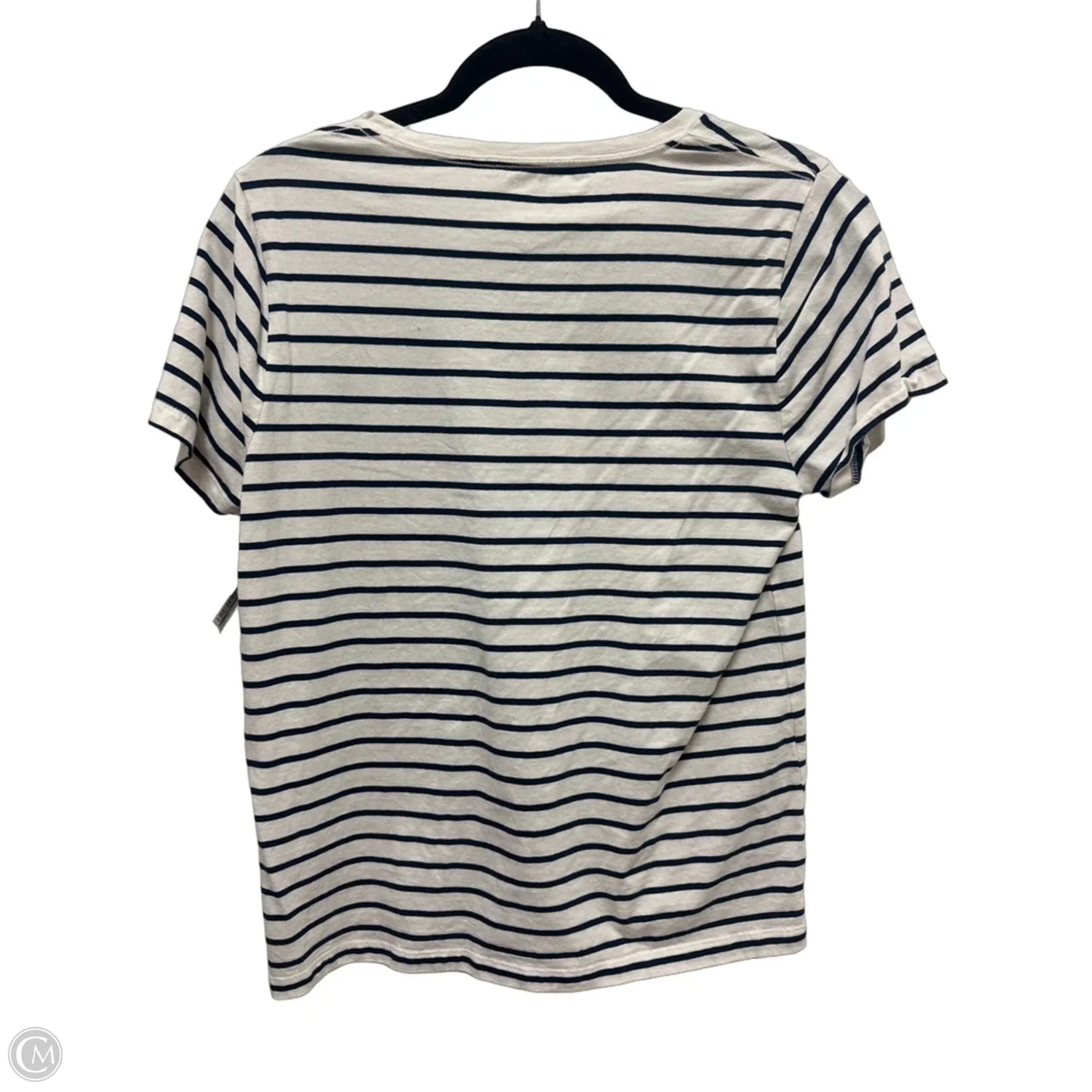 Top Short Sleeve By J. Crew In Striped Pattern, Size: L