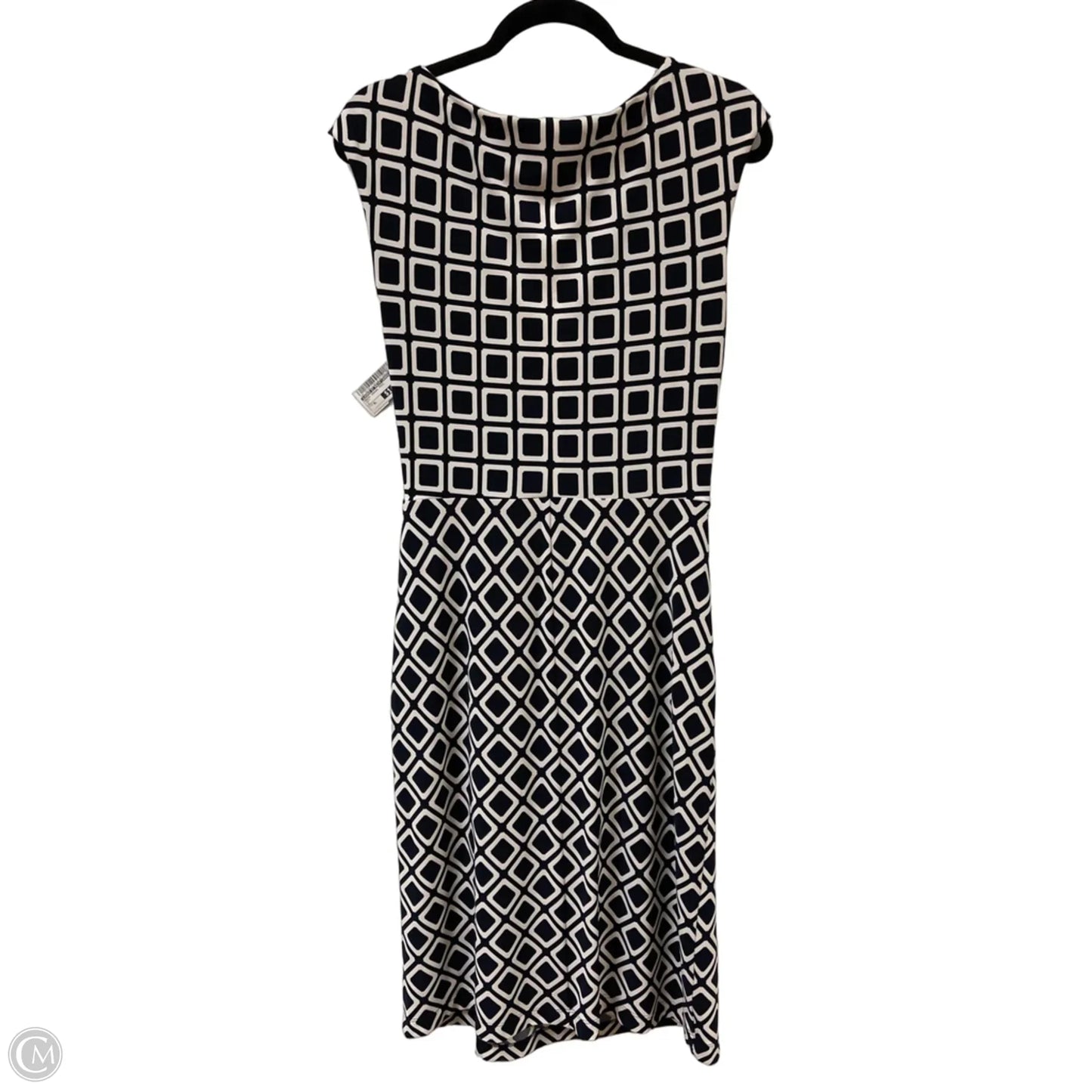 Dress Casual Midi By Lauren By Ralph Lauren In Navy, Size: Xl