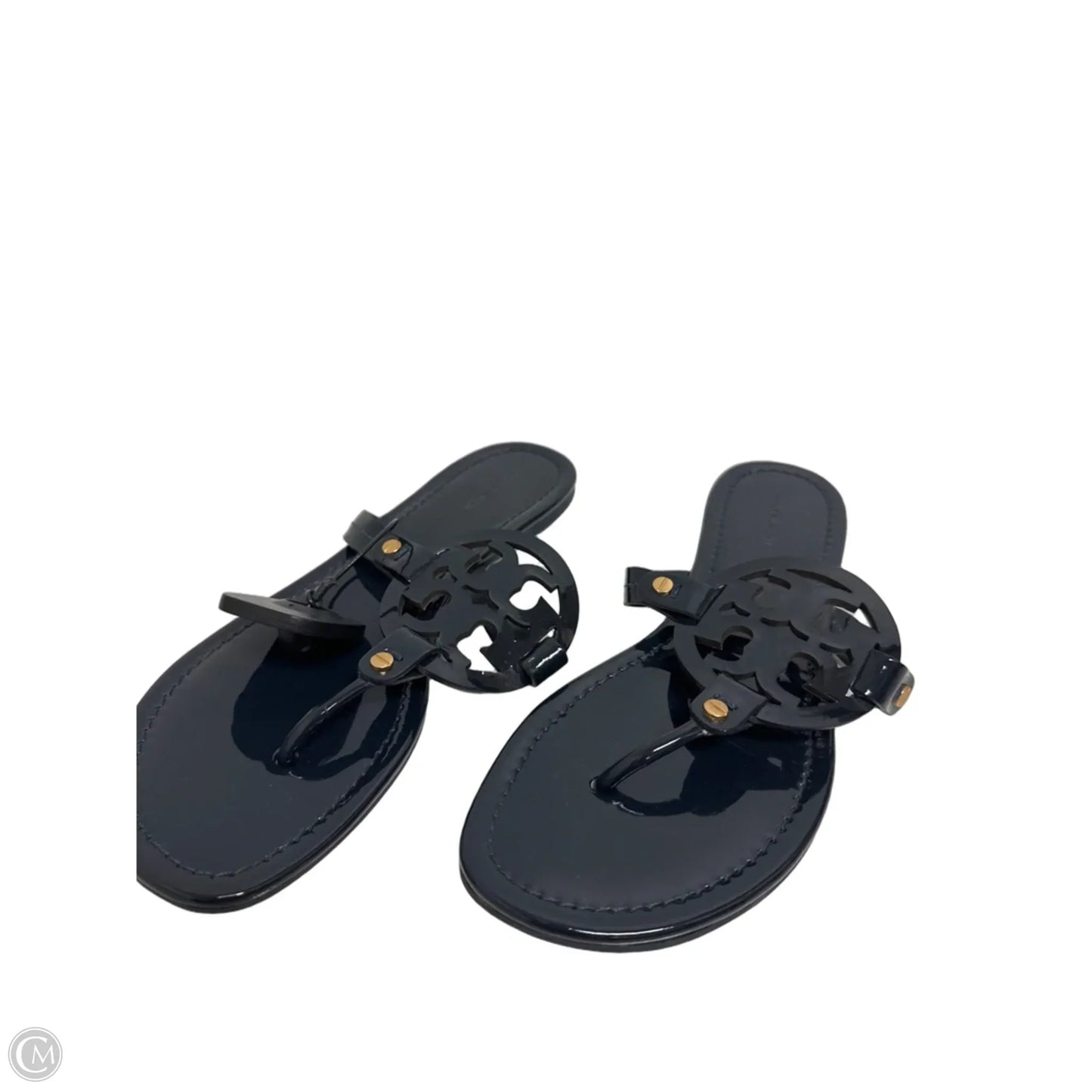 Sandals Designer By Tory Burch In Navy, Size: 9.5