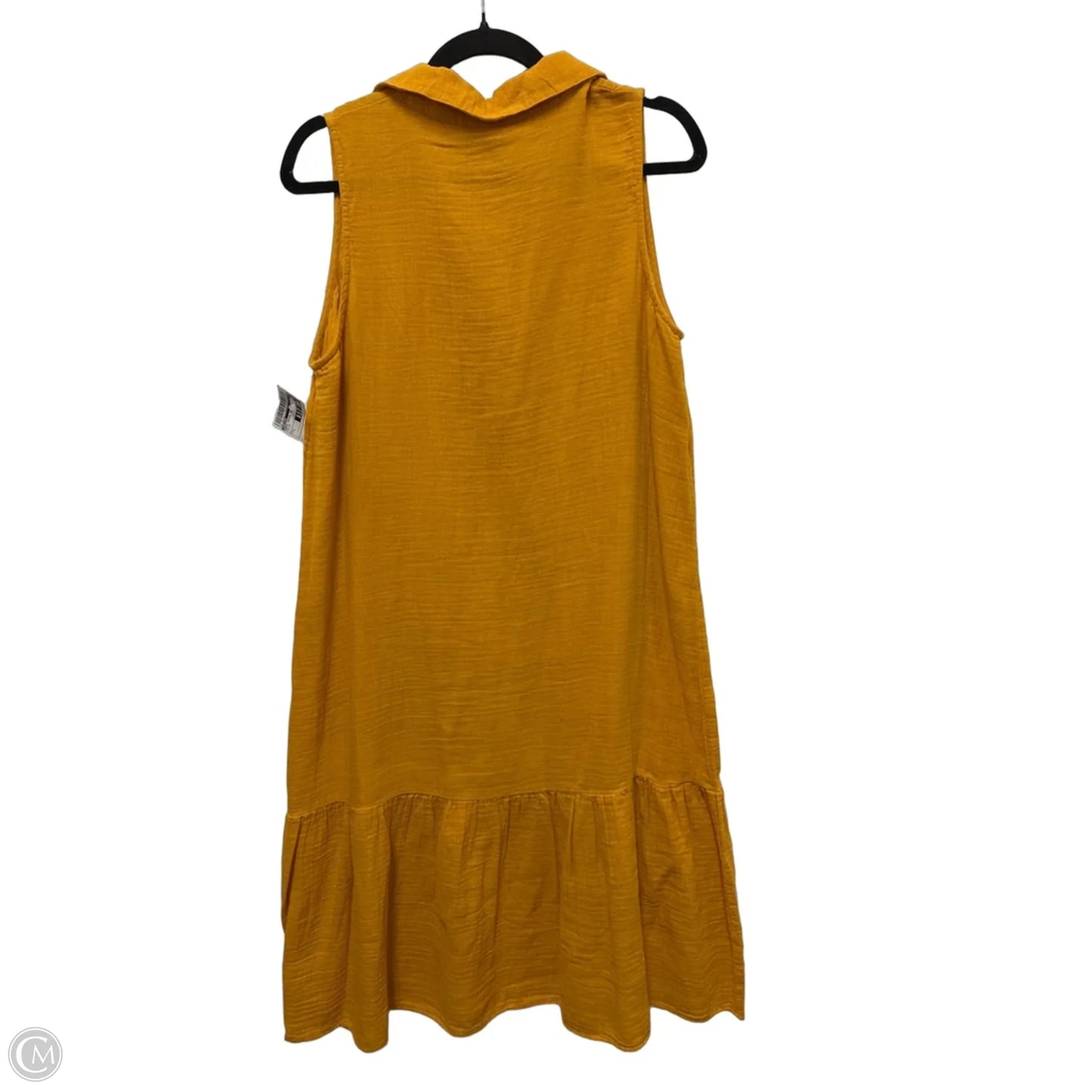 Dress Casual Midi By Madison In Yellow, Size: L