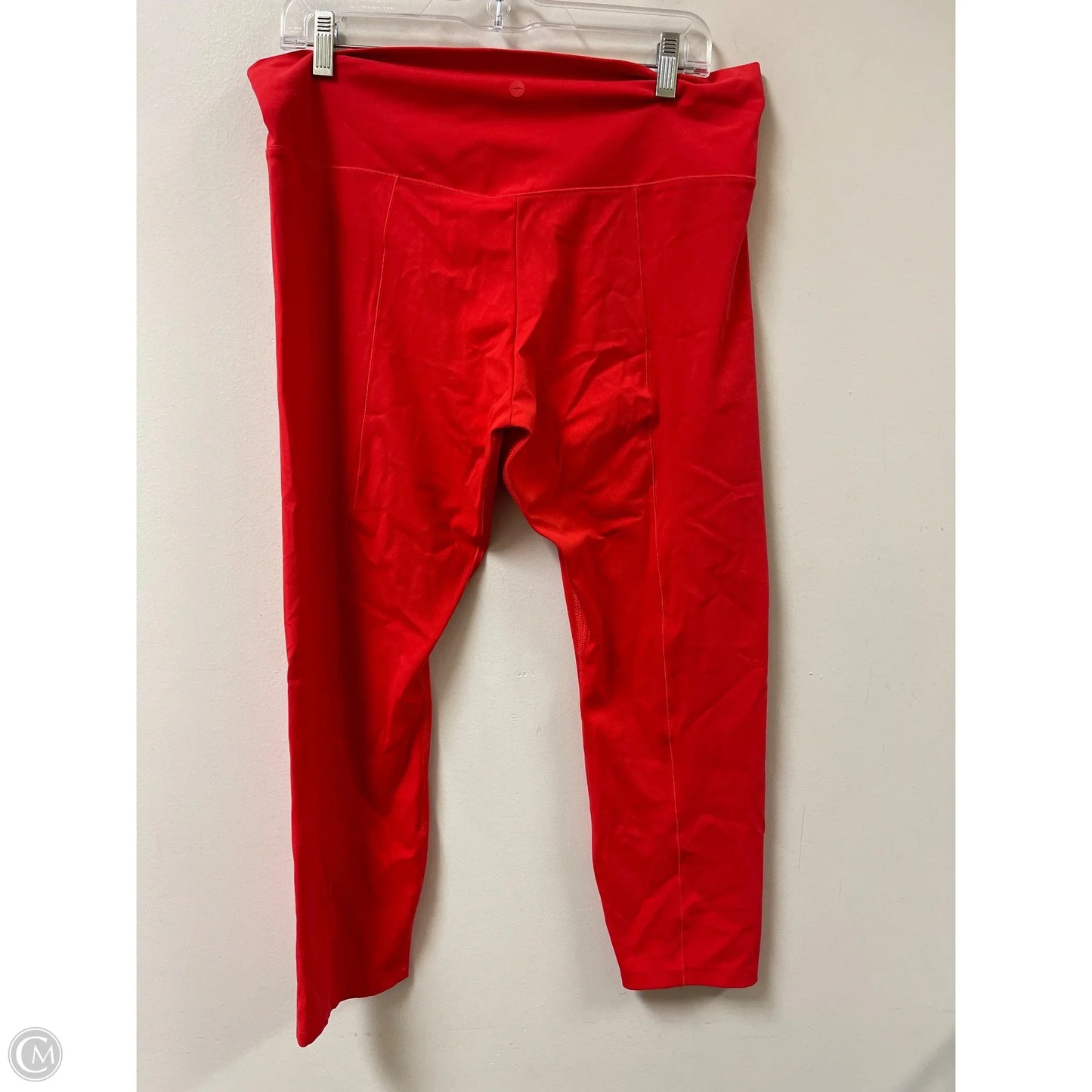 Athletic Leggings By Avia In Red, Size: 1x