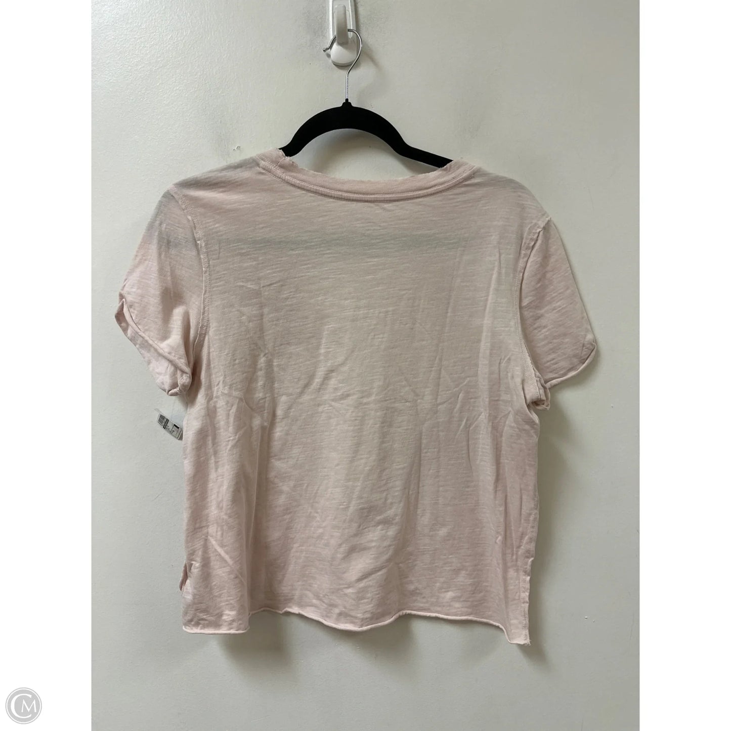 Top Short Sleeve By Anthropologie In Pink, Size: Xs