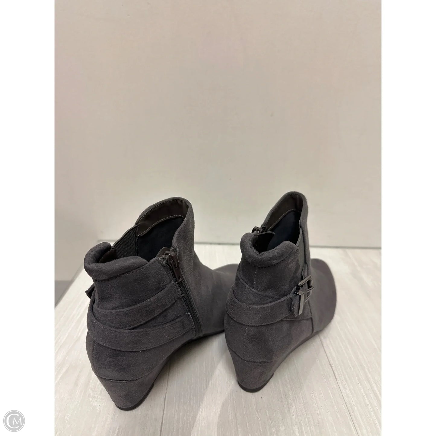 Boots Ankle Heels By Dream Pairs In Grey, Size: 7.5