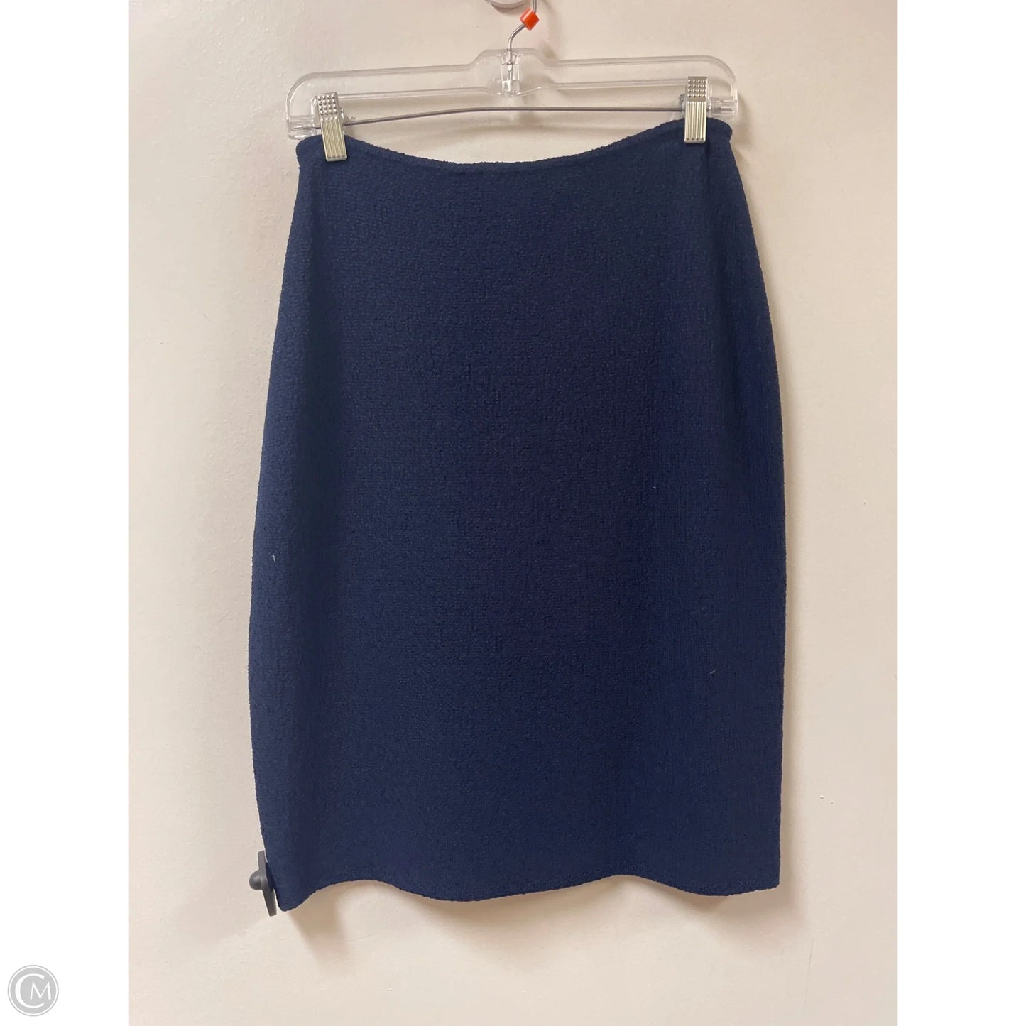 Skirt Luxury Designer By St John Collection In Navy, Size: 8