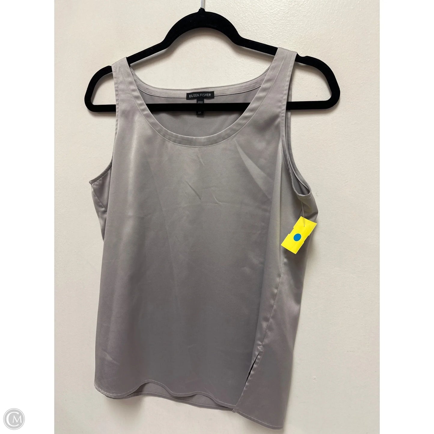 Top Sleeveless By Eileen Fisher In Silver, Size: S