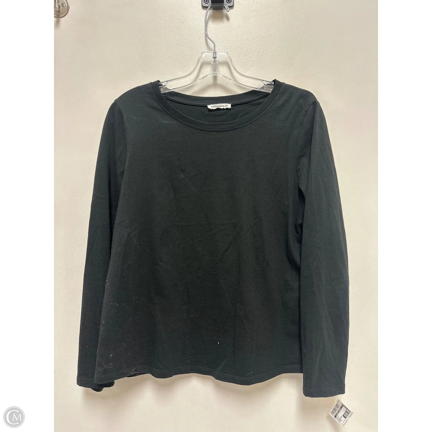 Top Long Sleeve By Clothes Mentor In Black, Size: M