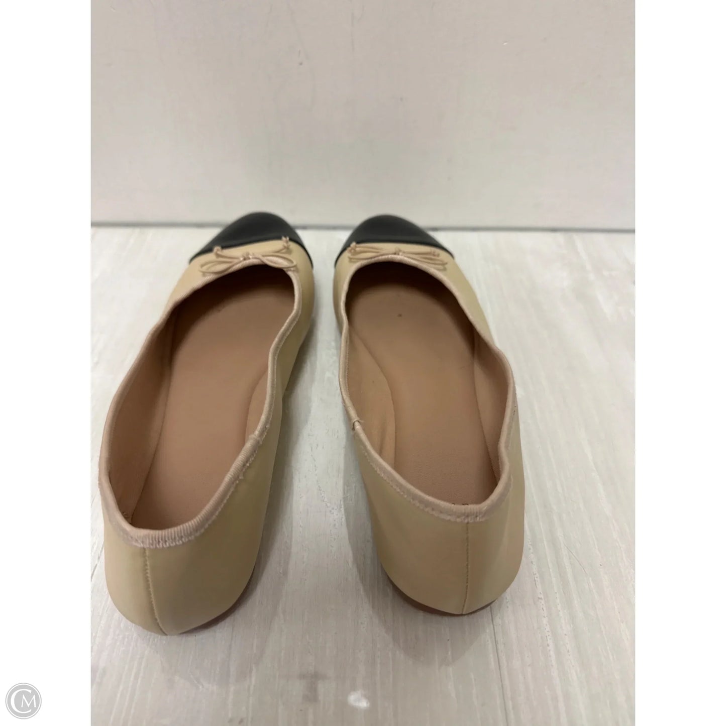 Shoes Flats By A New Day In Black & Cream, Size: 9.5