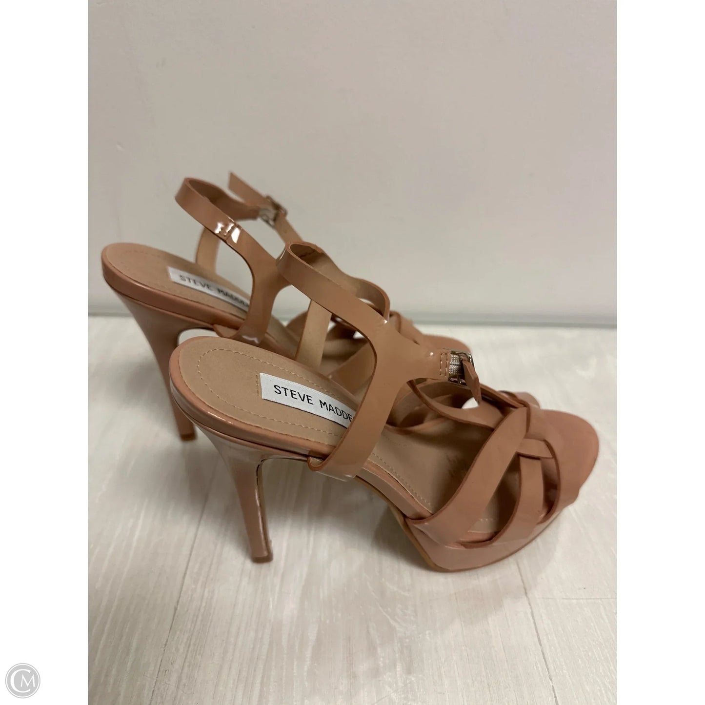 Sandals Heels Stiletto By Steve Madden In Cream, Size: 8