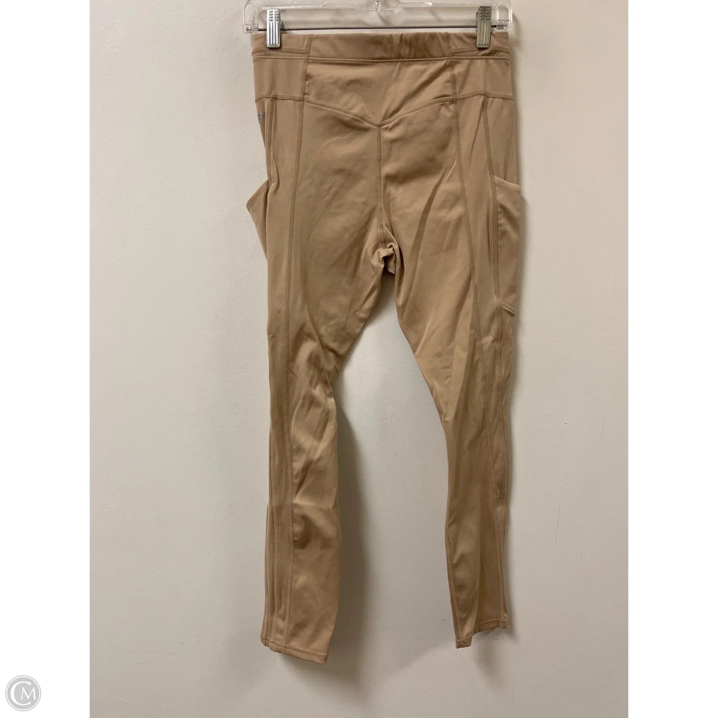Athletic Leggings By Fabletics In Cream, Size: M