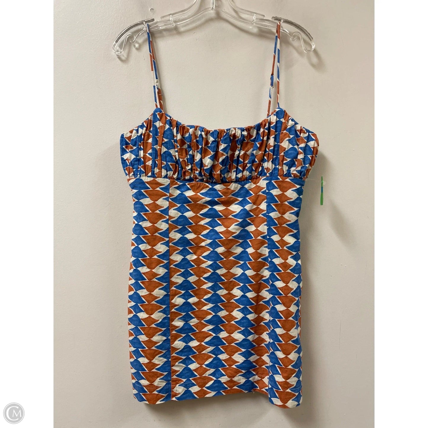 Dress Casual Short By Maeve In Blue & Brown, Size: L