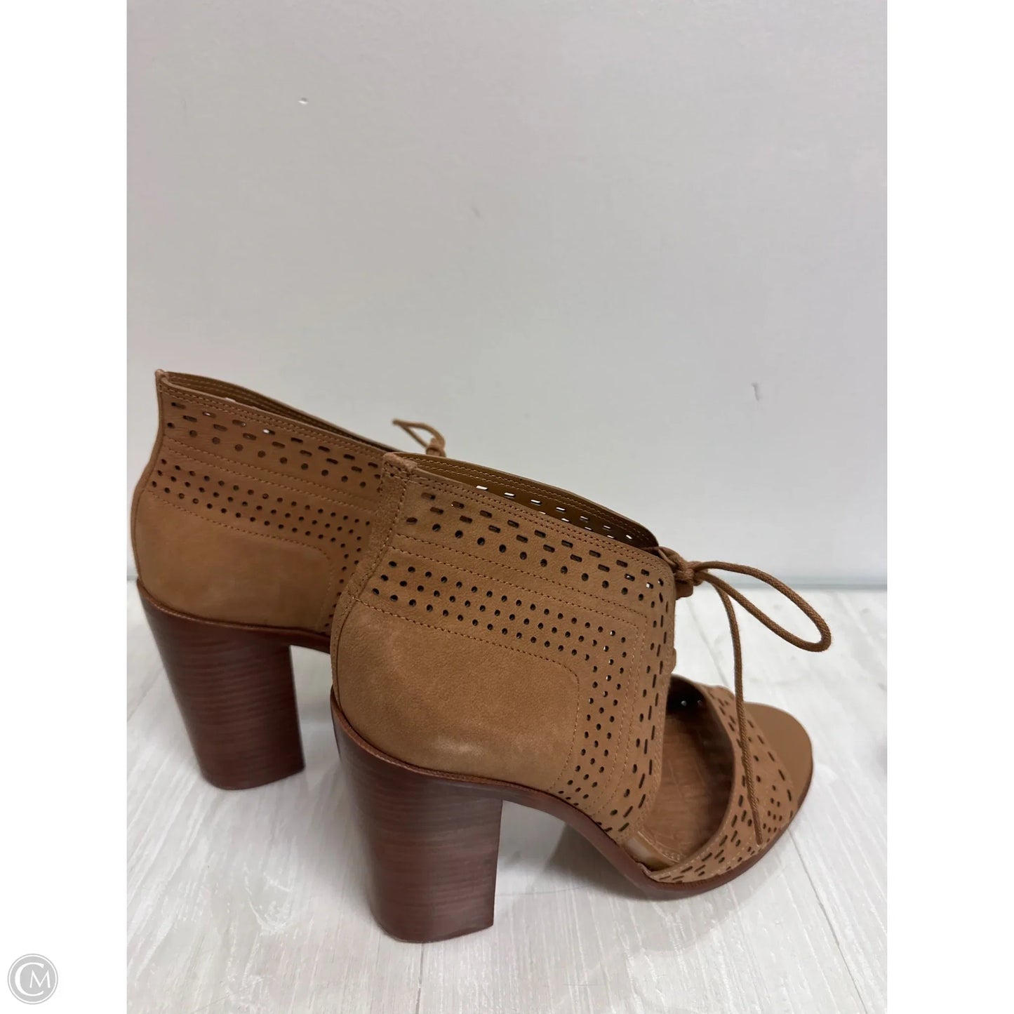 Sandals Heels Block By Gianni Bini In Tan, Size: 10