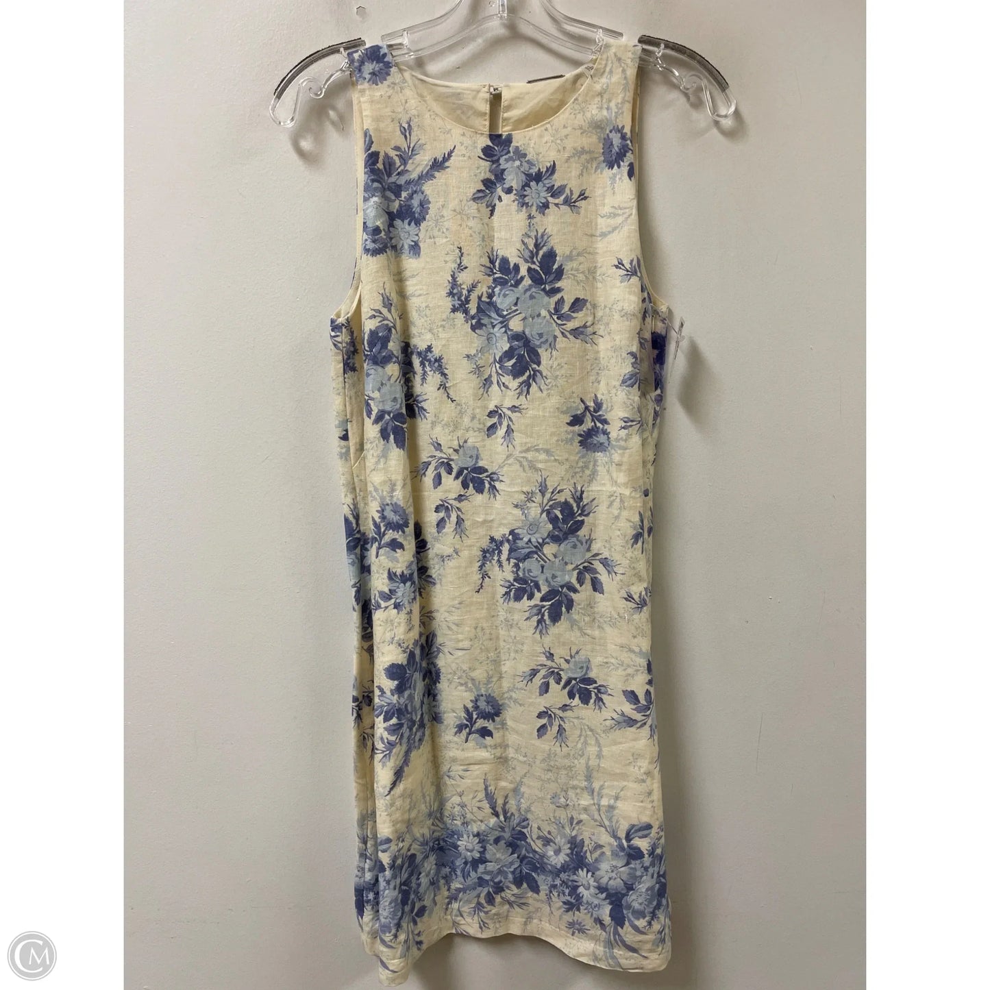 Dress Casual Short By Elie Tahari In Blue & Cream, Size: S