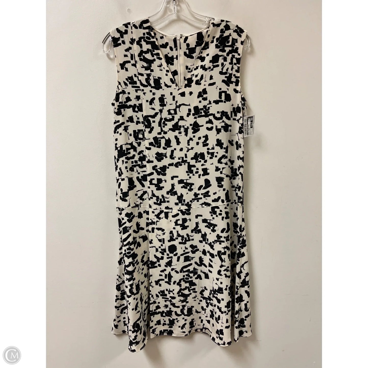 Dress Casual Midi By Clothes Mentor In Black & Cream, Size: S