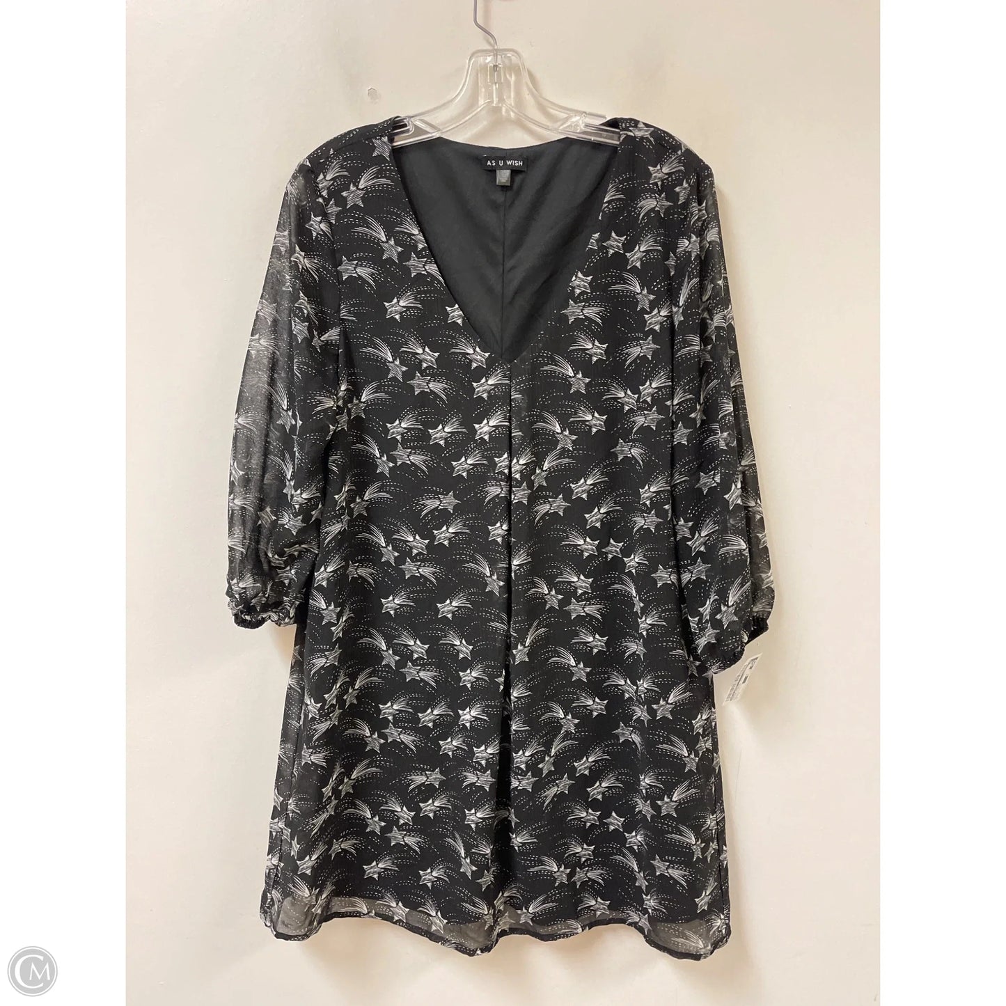 Dress Casual Short By As U Wish In Black & White, Size: L