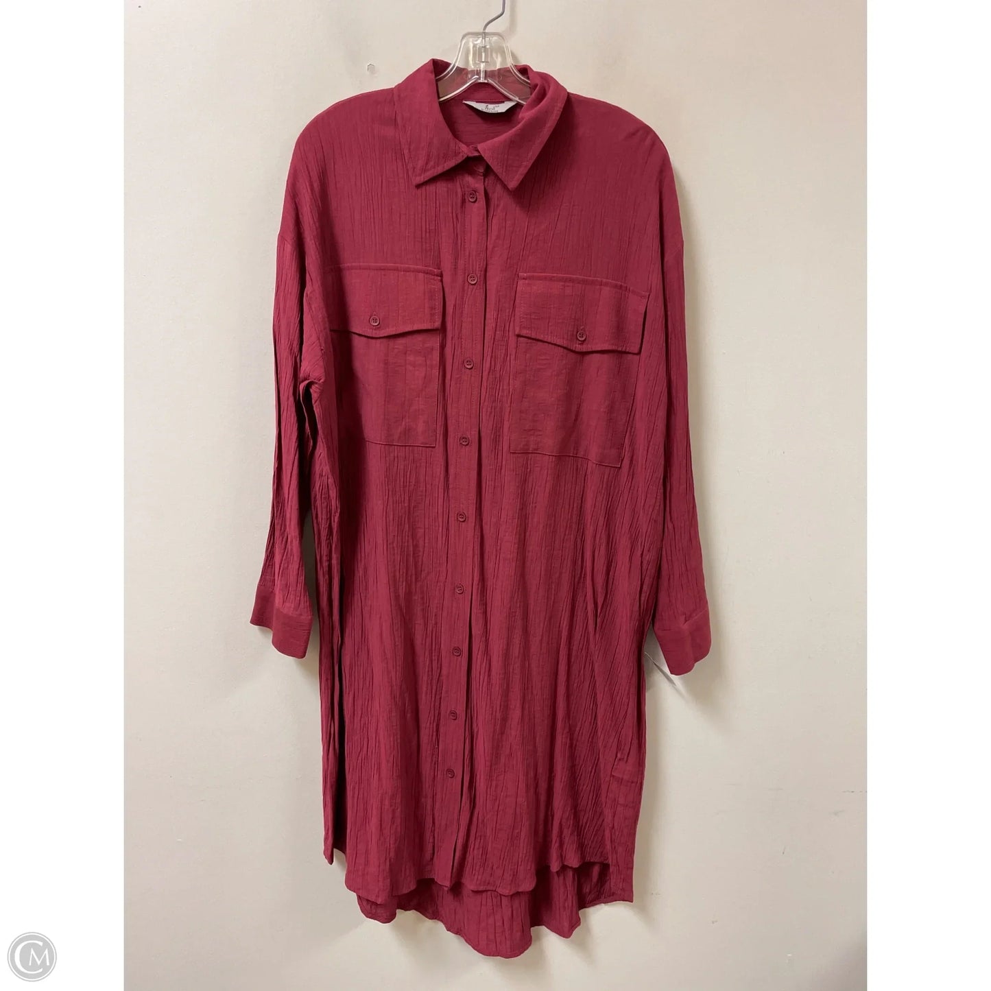 Dress Casual Midi By Clothes Mentor In Red, Size: Xl