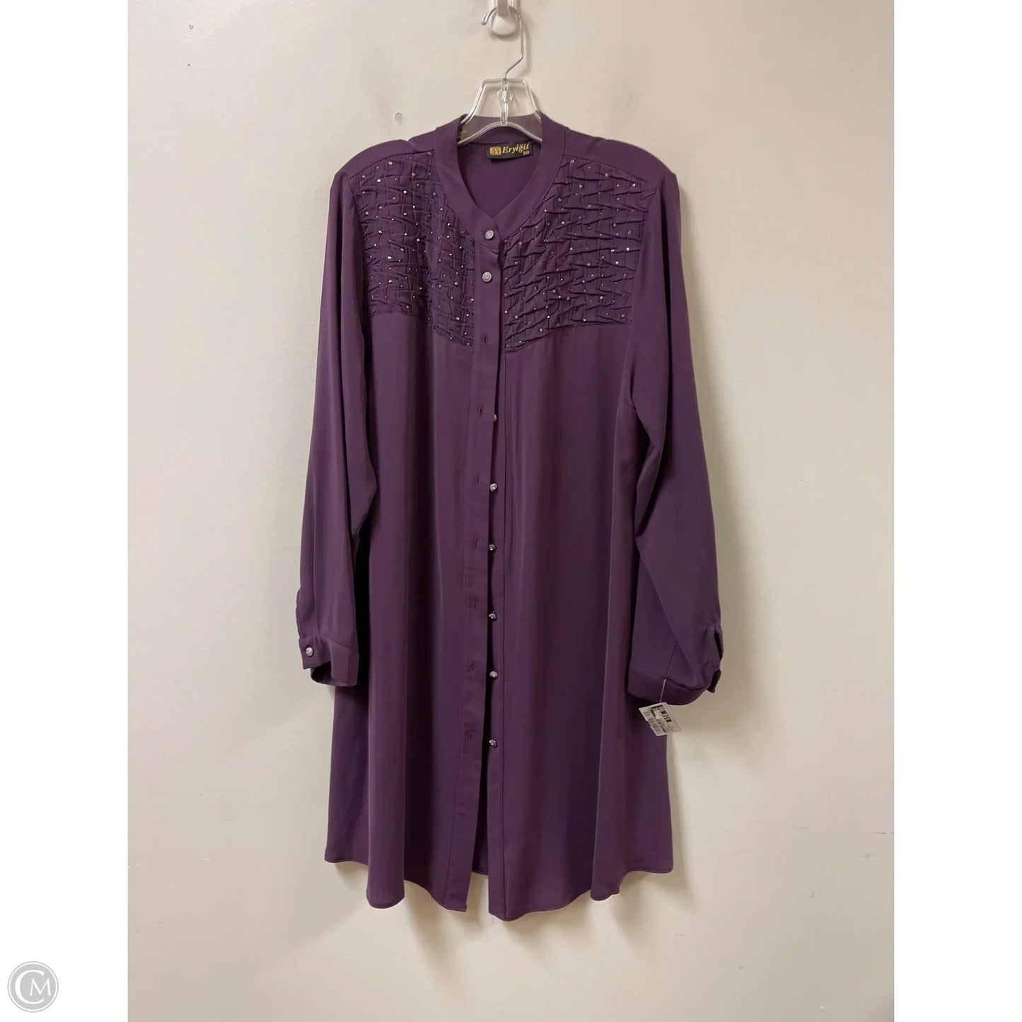 Dress Casual Short By Clothes Mentor In Purple, Size: Xl