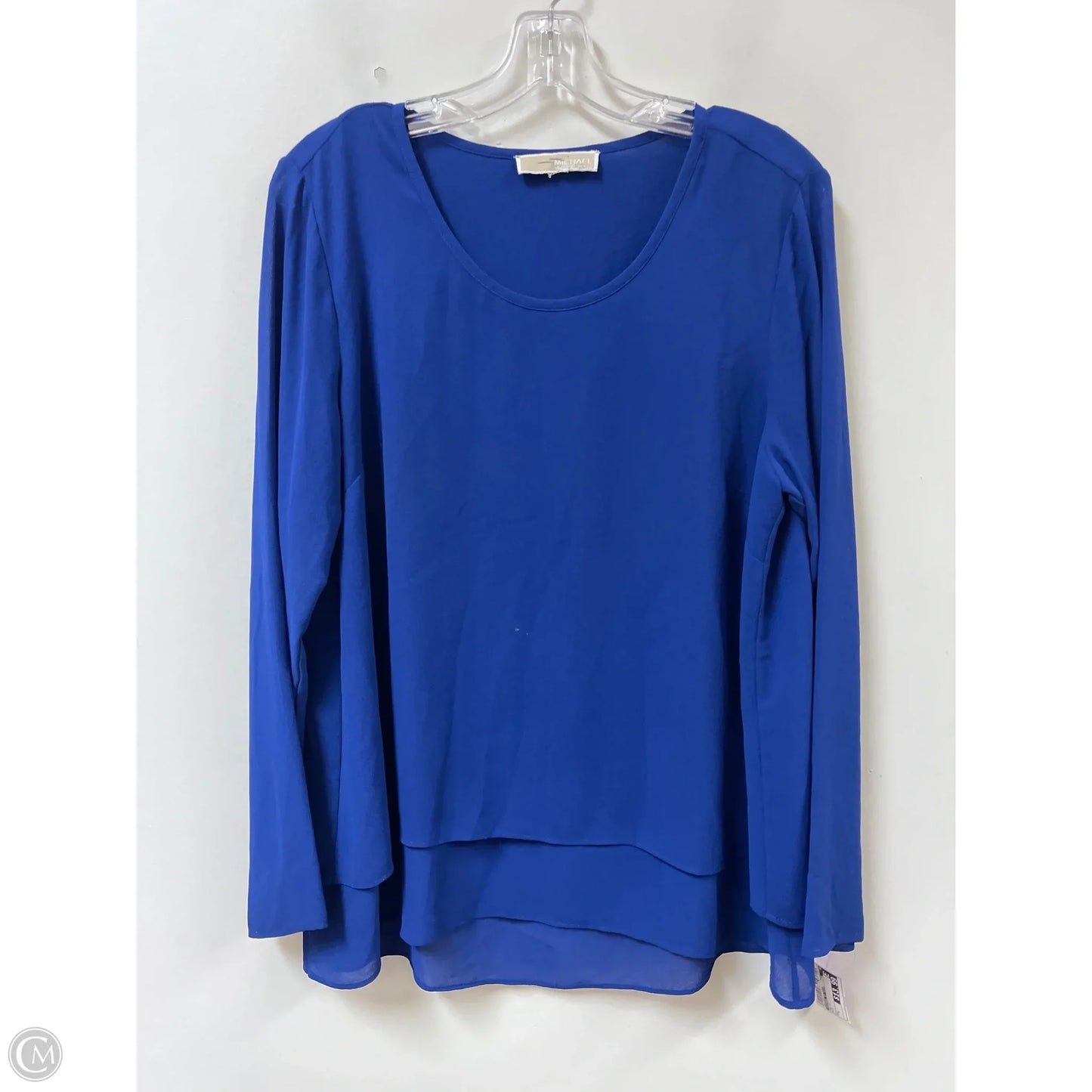 Top Long Sleeve By Michael By Michael Kors In Blue, Size: L