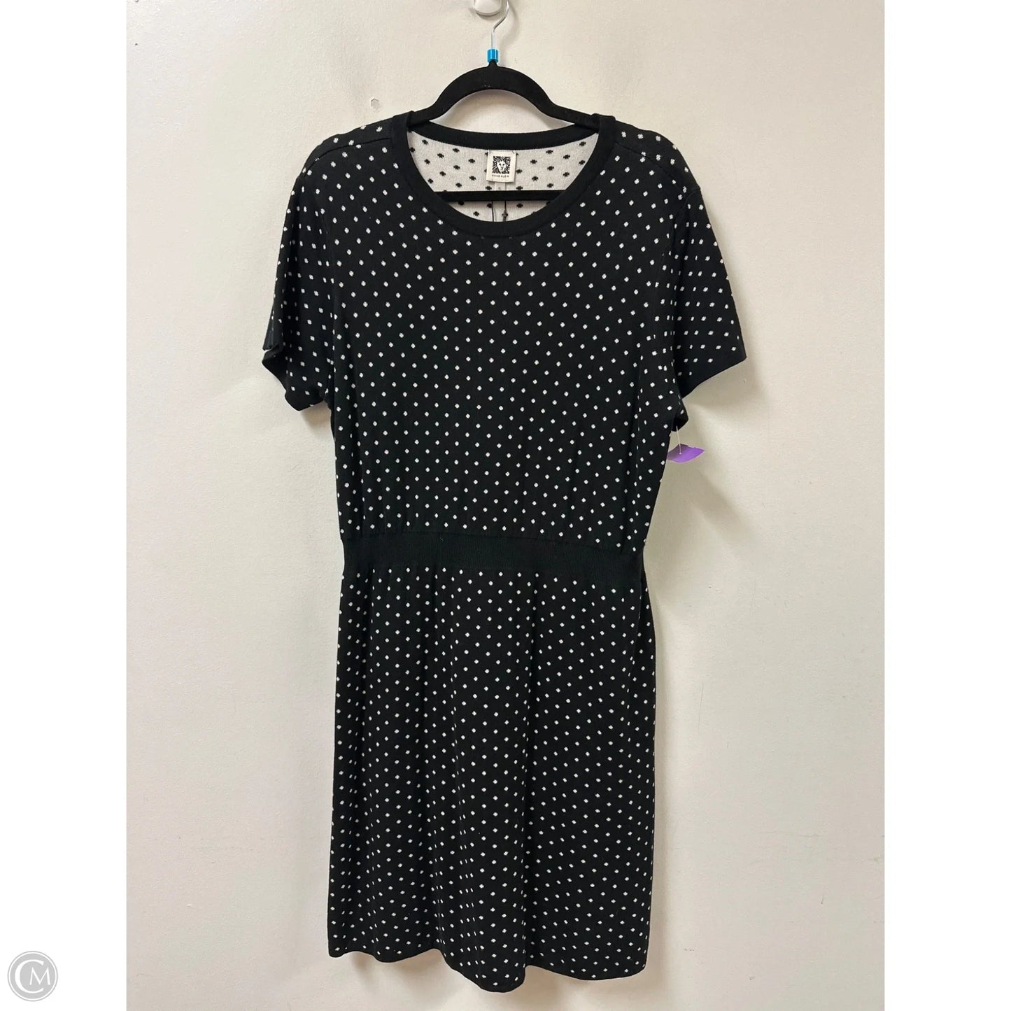 Dress Casual Short By Anne Klein In Polkadot Pattern, Size: Xl
