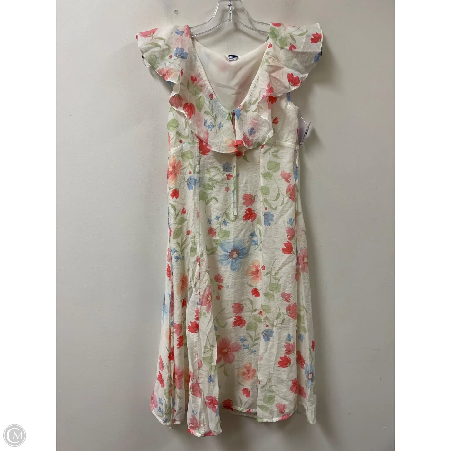 Dress Casual Midi By Old Navy In Floral Print, Size: Sp