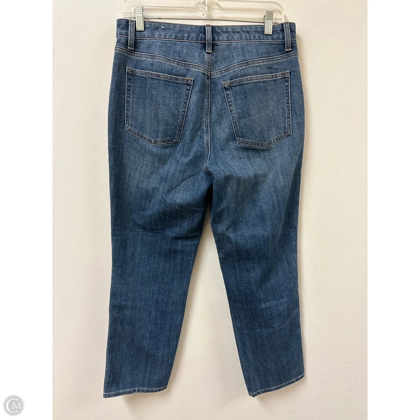 Jeans Straight By Talbots In Blue Denim, Size: 8