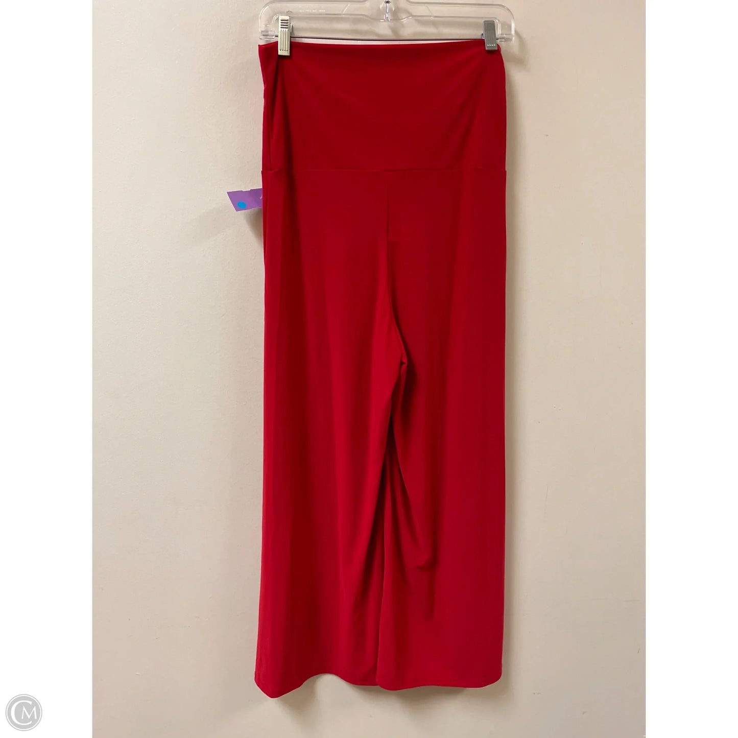 Pants Wide Leg By Zigzag Stripe In Red, Size: 8