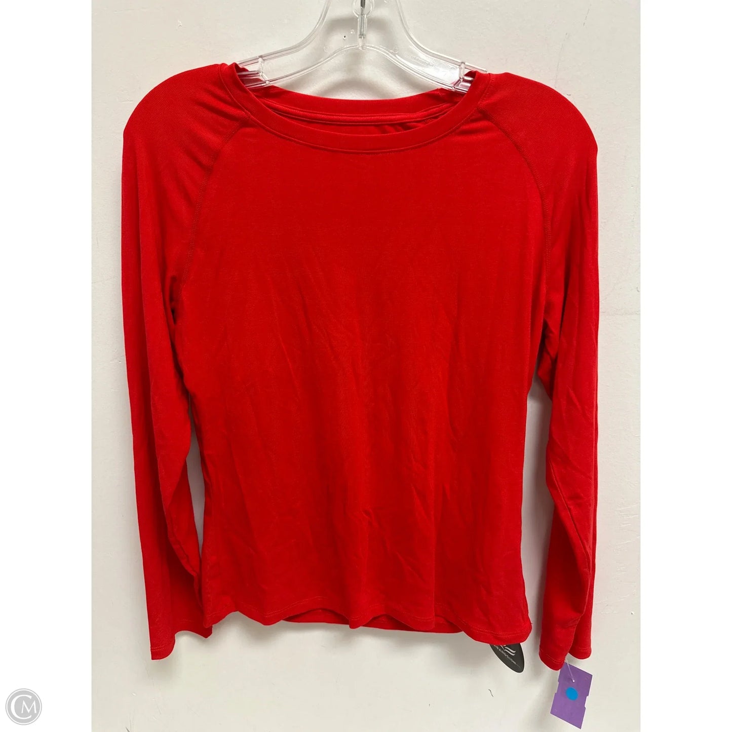 Top Long Sleeve By Clothes Mentor In Red, Size: L