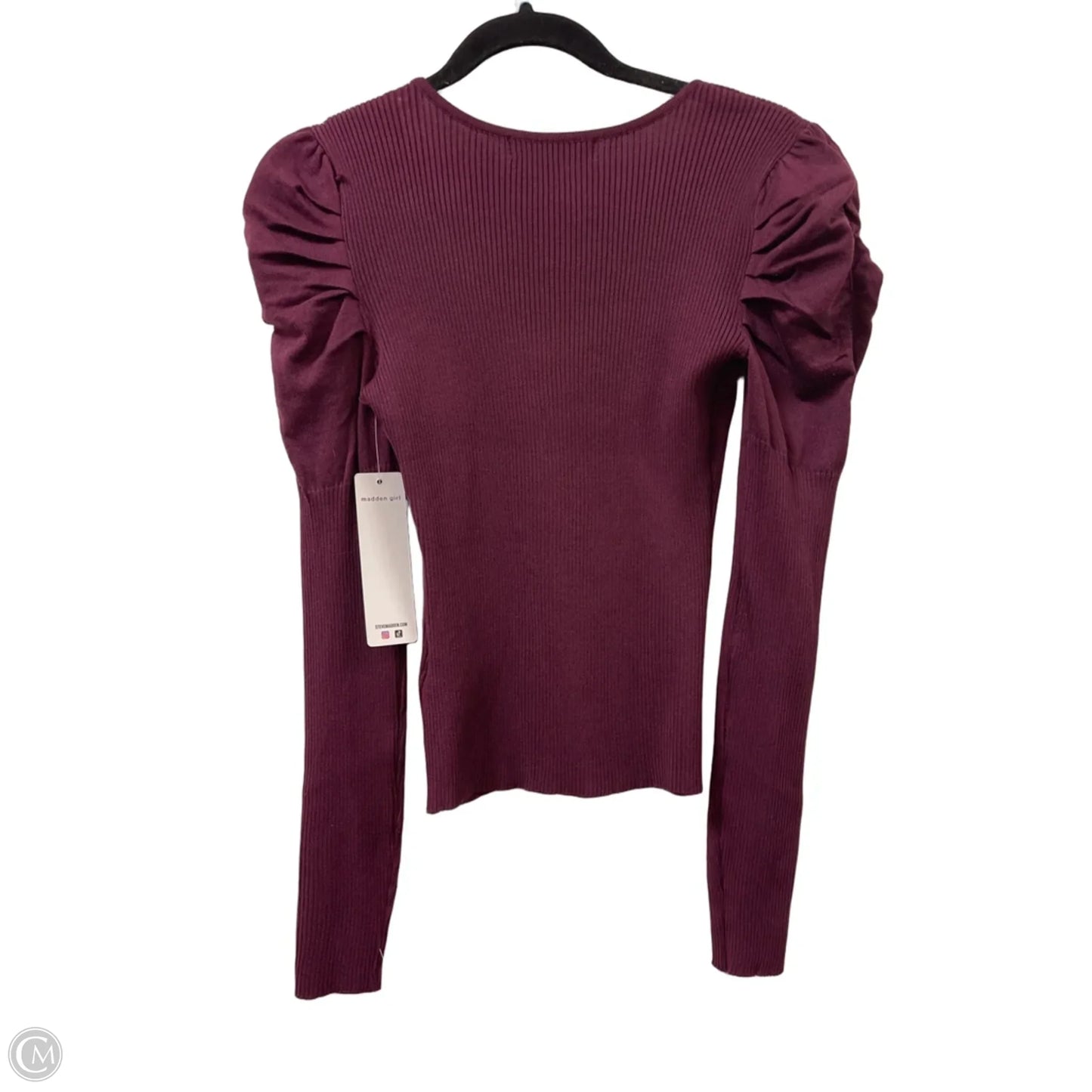 Top Long Sleeve By Madden Girl In Purple, Size: M
