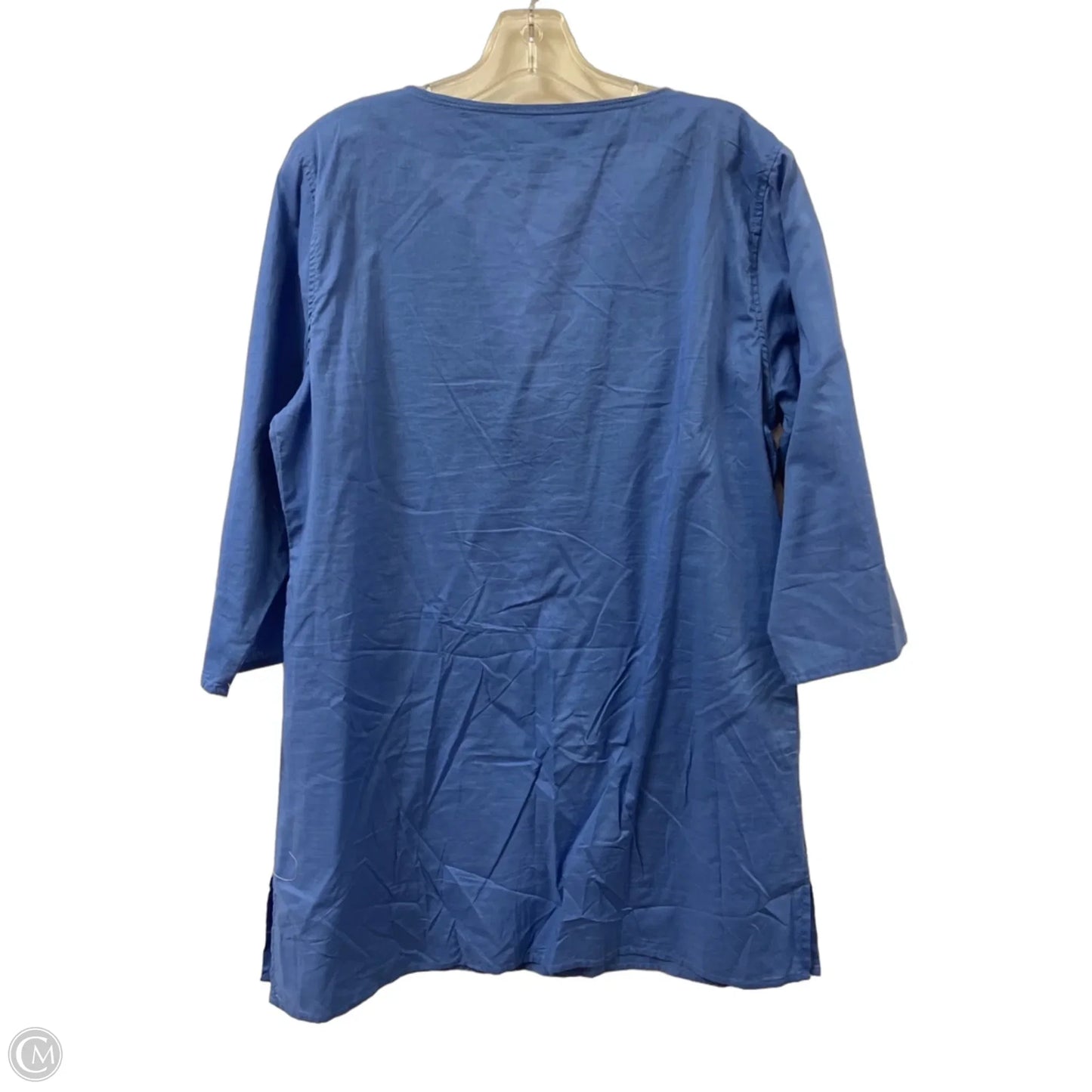 Tunic Long Sleeve By Clothes Mentor In Blue, Size: L